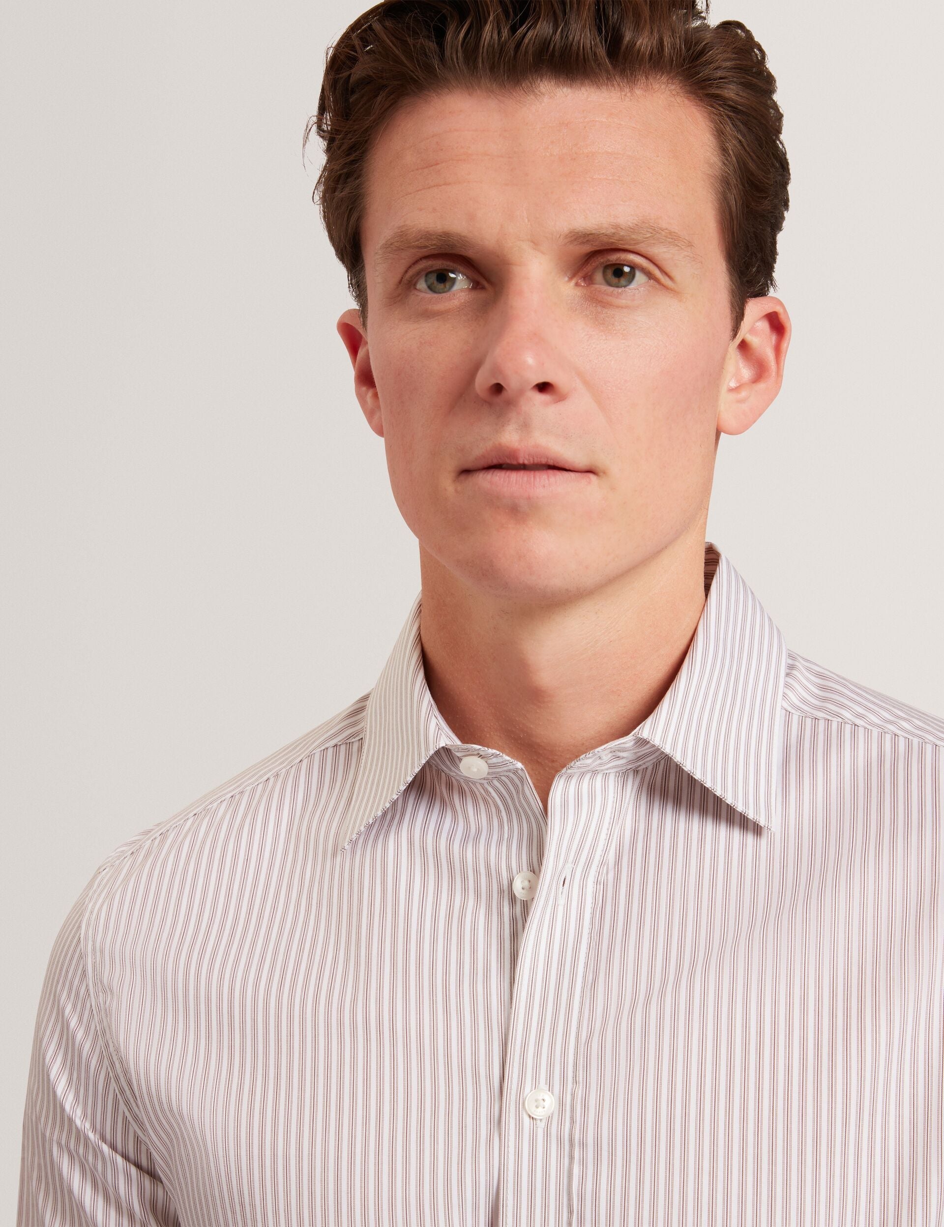 Ted Baker Sohoe Striped Cotton Long Sleeve Shirt