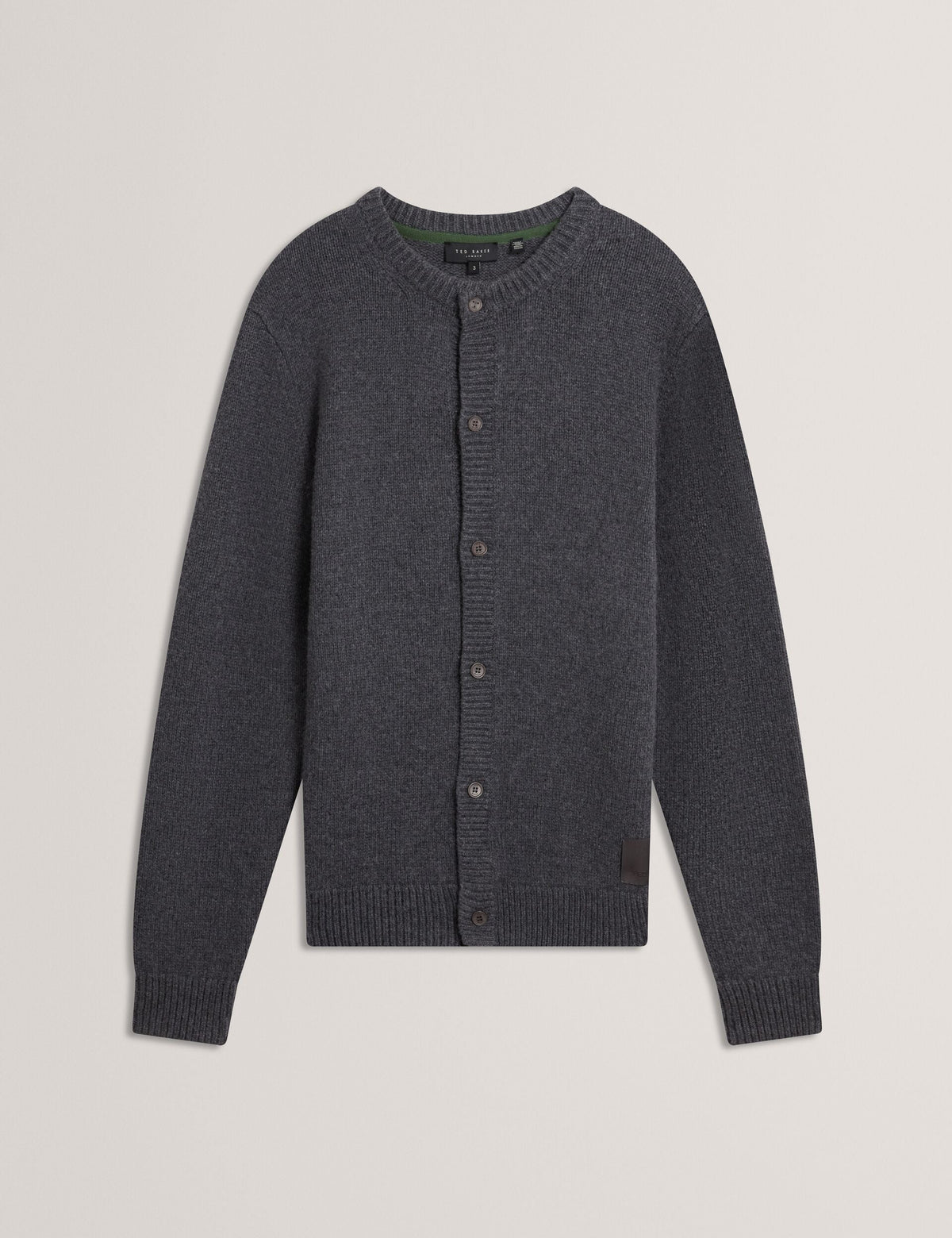 Ted Baker Helion Wool Knit Crew Neck Cardigan