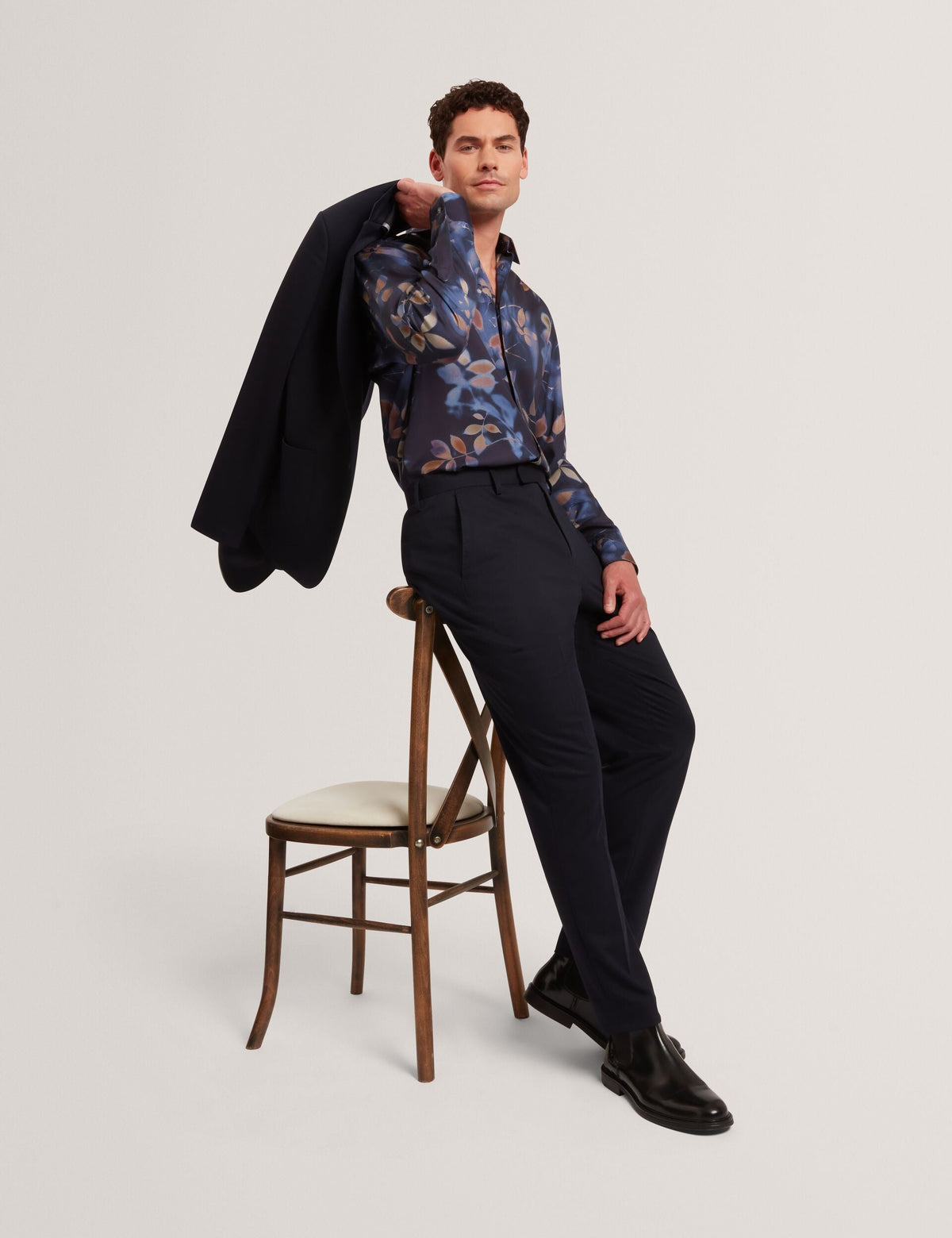 Ted Baker Kalmill Photograhic Leaf Print Regular Fit Shirt