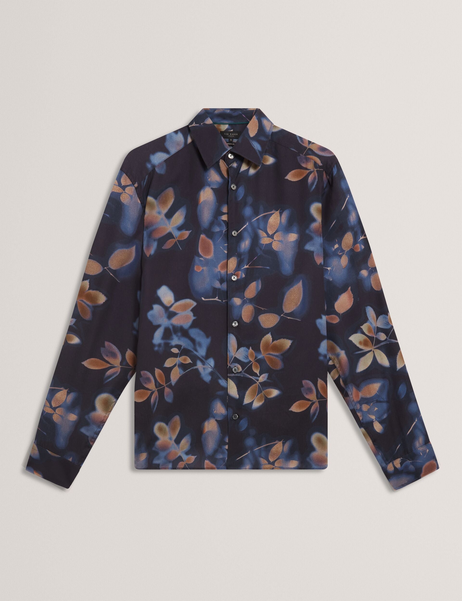 Ted Baker Kalmill Photograhic Leaf Print Regular Fit Shirt