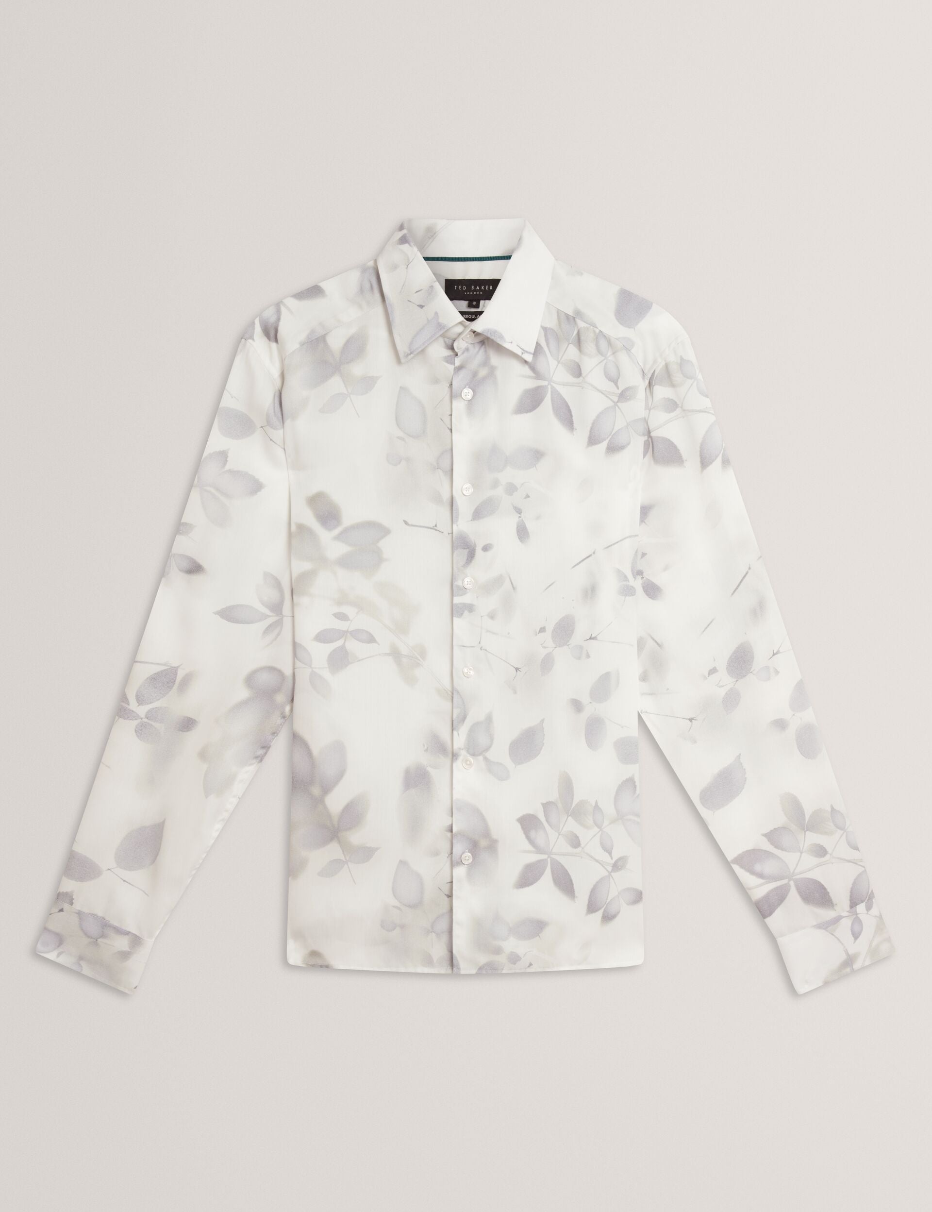 Ted Baker Kalmill Photograhic Leaf Print Regular Fit Shirt