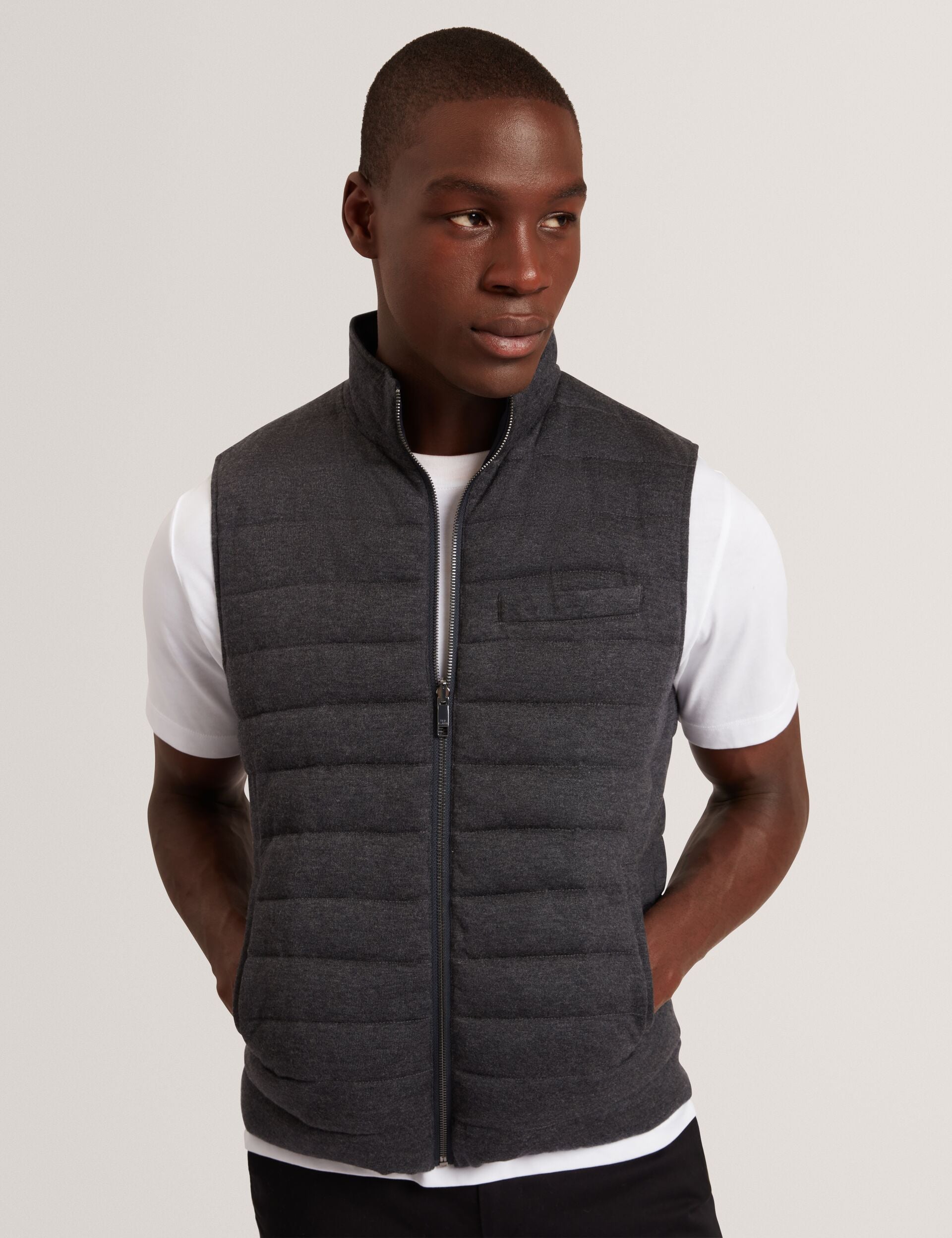 Ted Baker Doppel Reversible Fine Knit Quilted Gilet