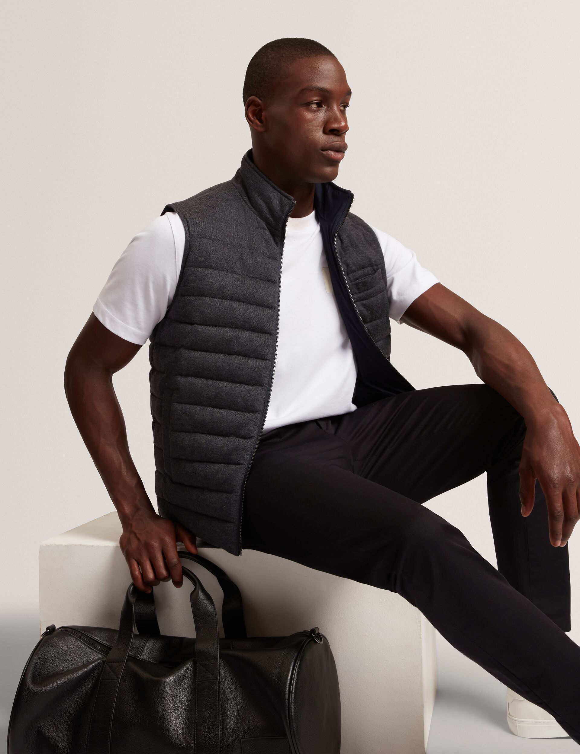 Ted Baker Doppel Reversible Fine Knit Quilted Gilet
