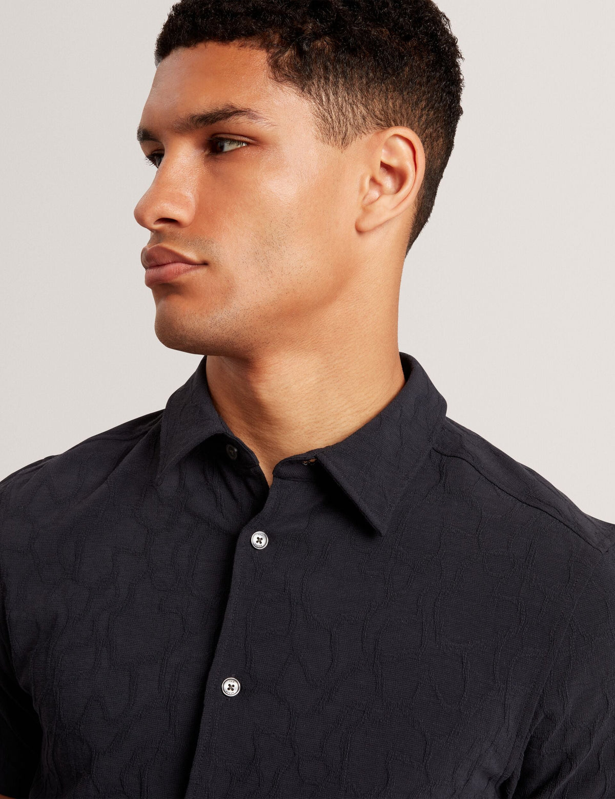 Ted Baker Chipi Relaxed Fit Jacquard Texture Shirt