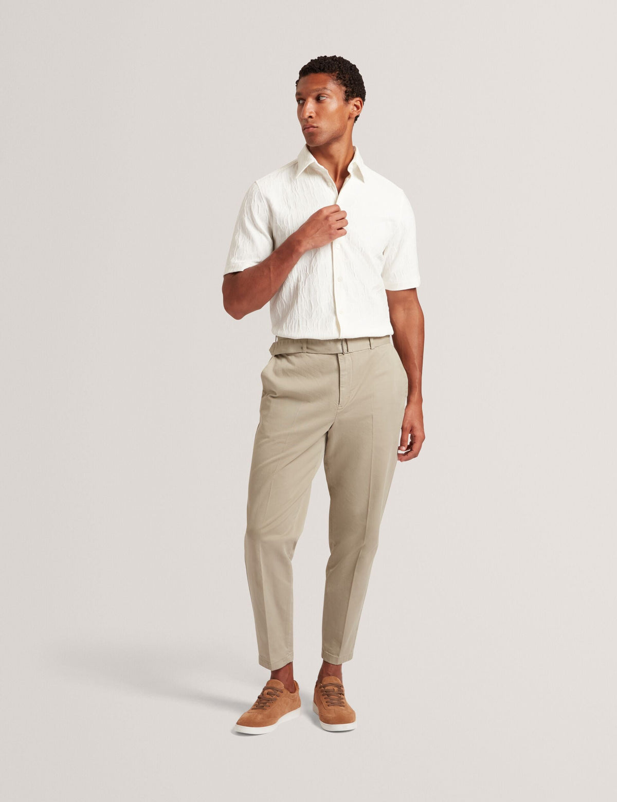 Ted Baker Chipi Relaxed Fit Jacquard Texture Shirt