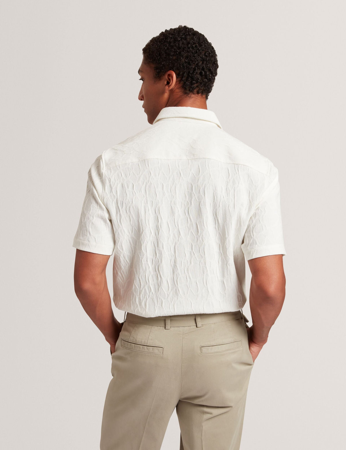 Ted Baker Chipi Relaxed Fit Jacquard Texture Shirt