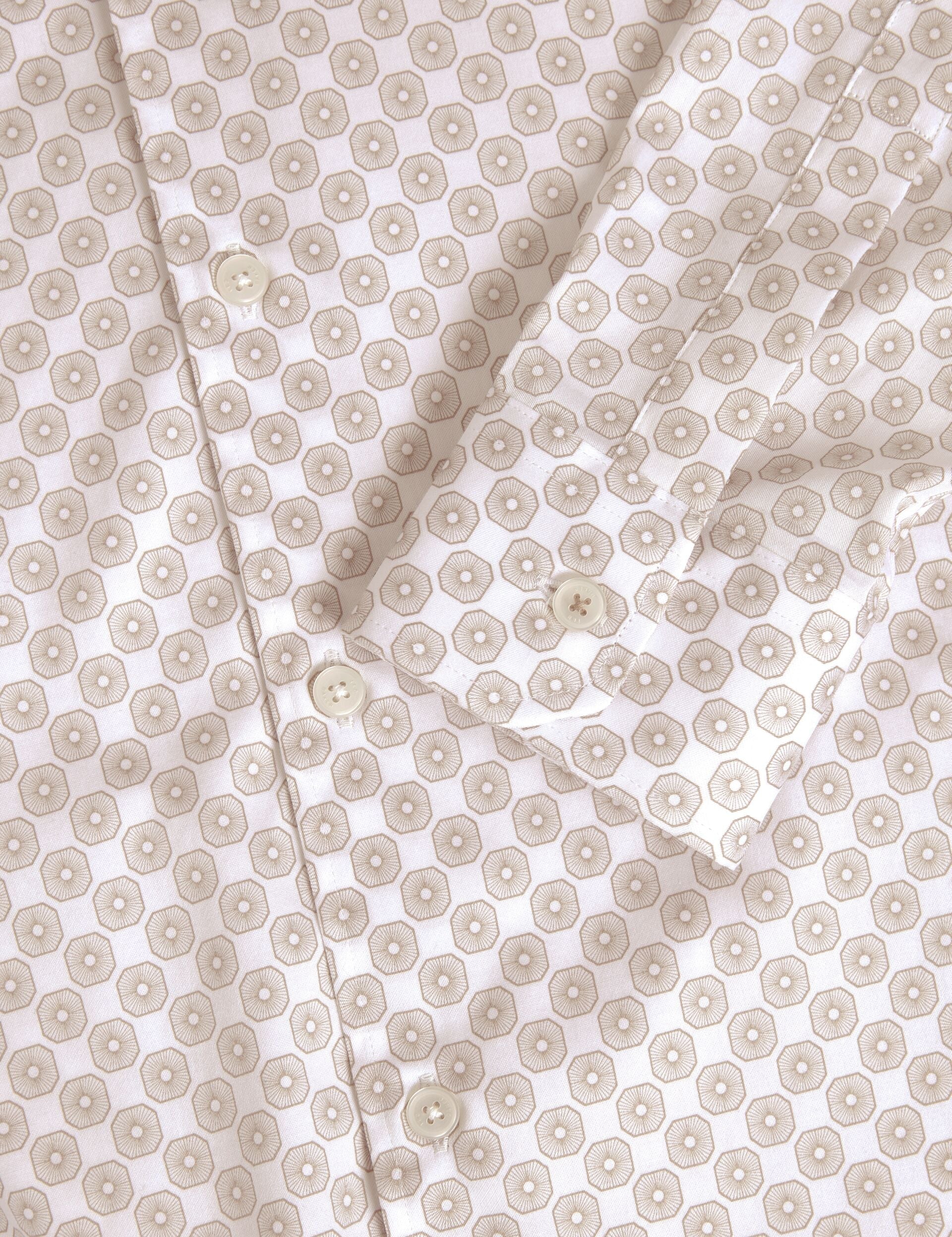 Ted Baker Sef Slim Fit Geometric Circle Print Shirt