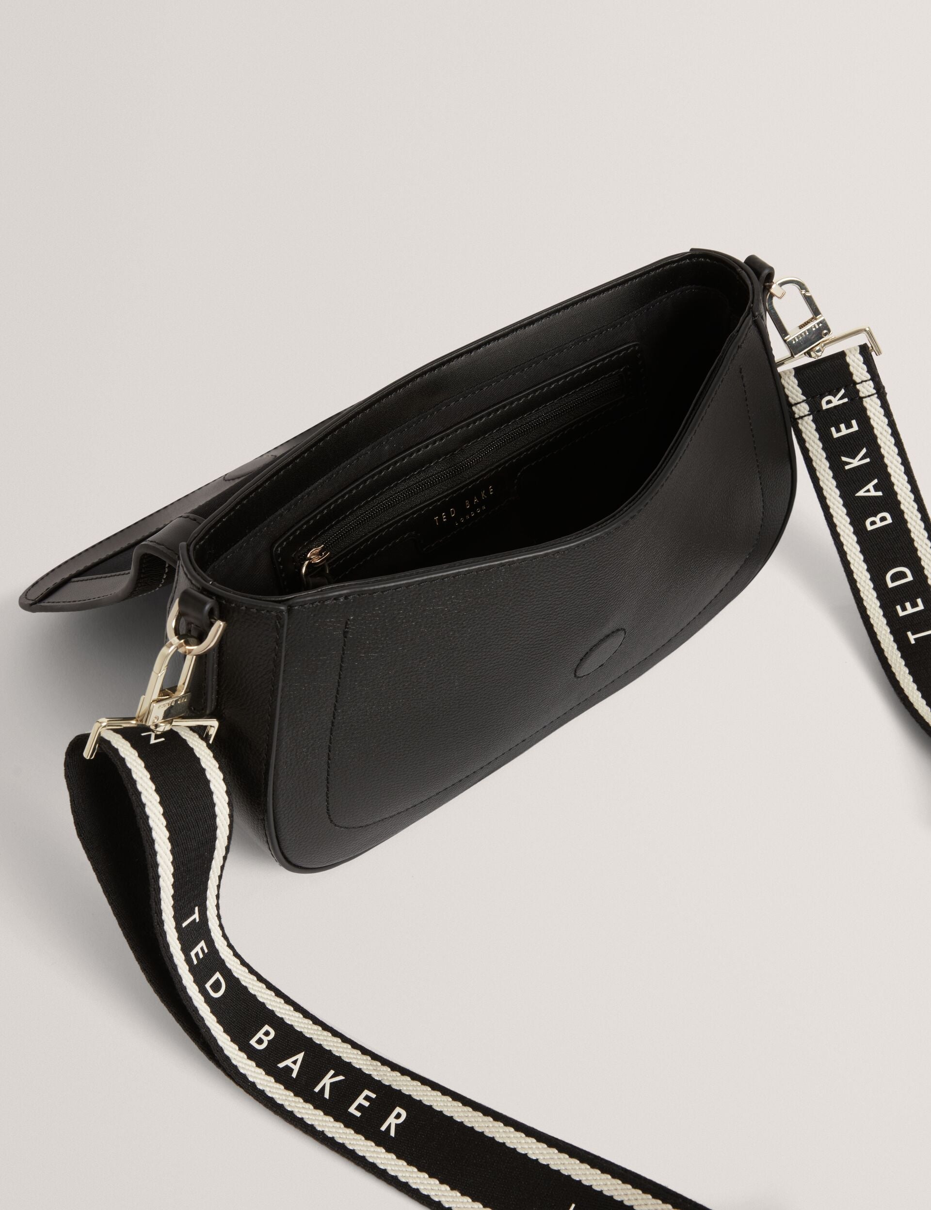 Ted Baker Louiize Webbing Leather Baguette Crossbody Bag Women's