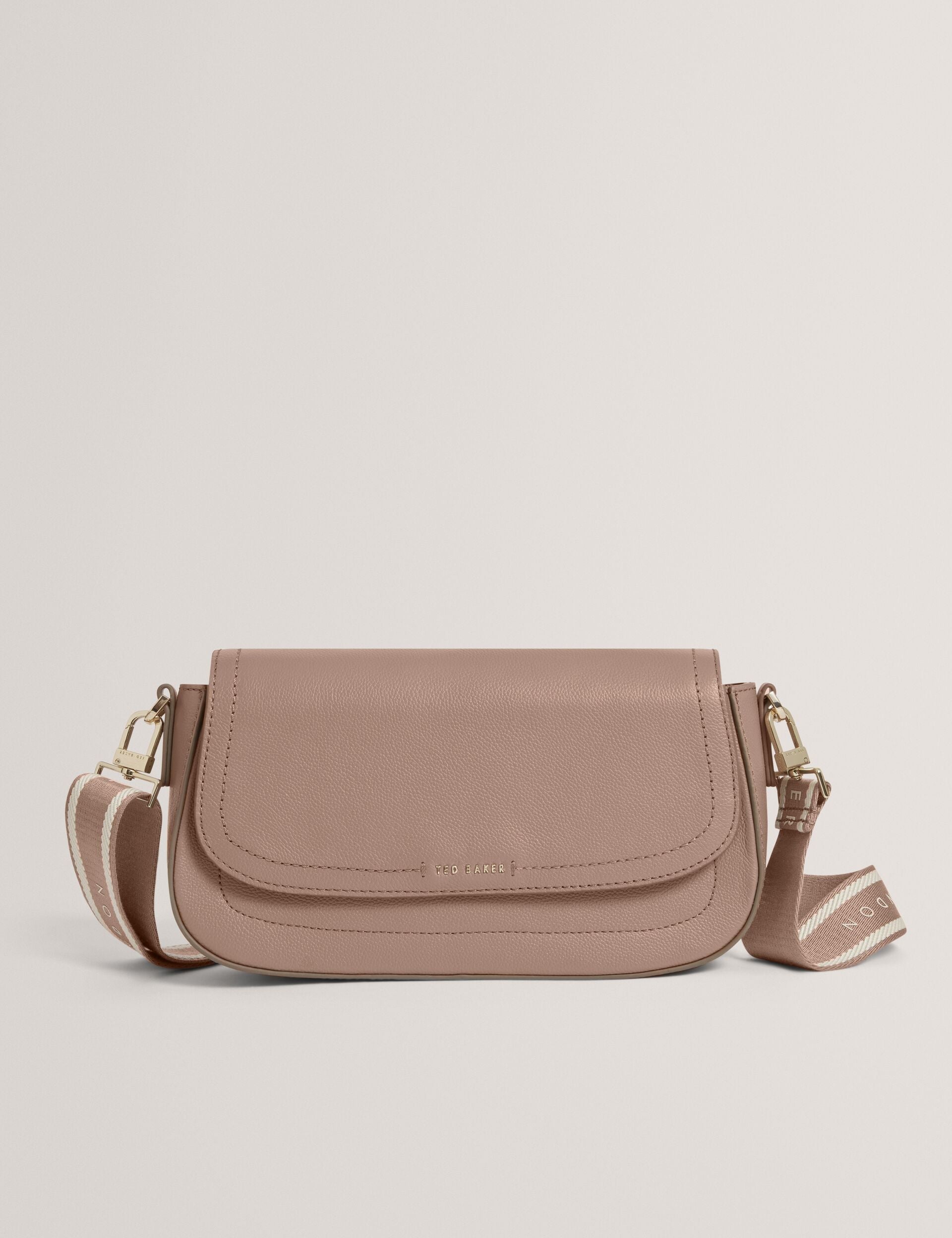 Ted Baker Louiize Webbing Leather Baguette Crossbody Bag Women's