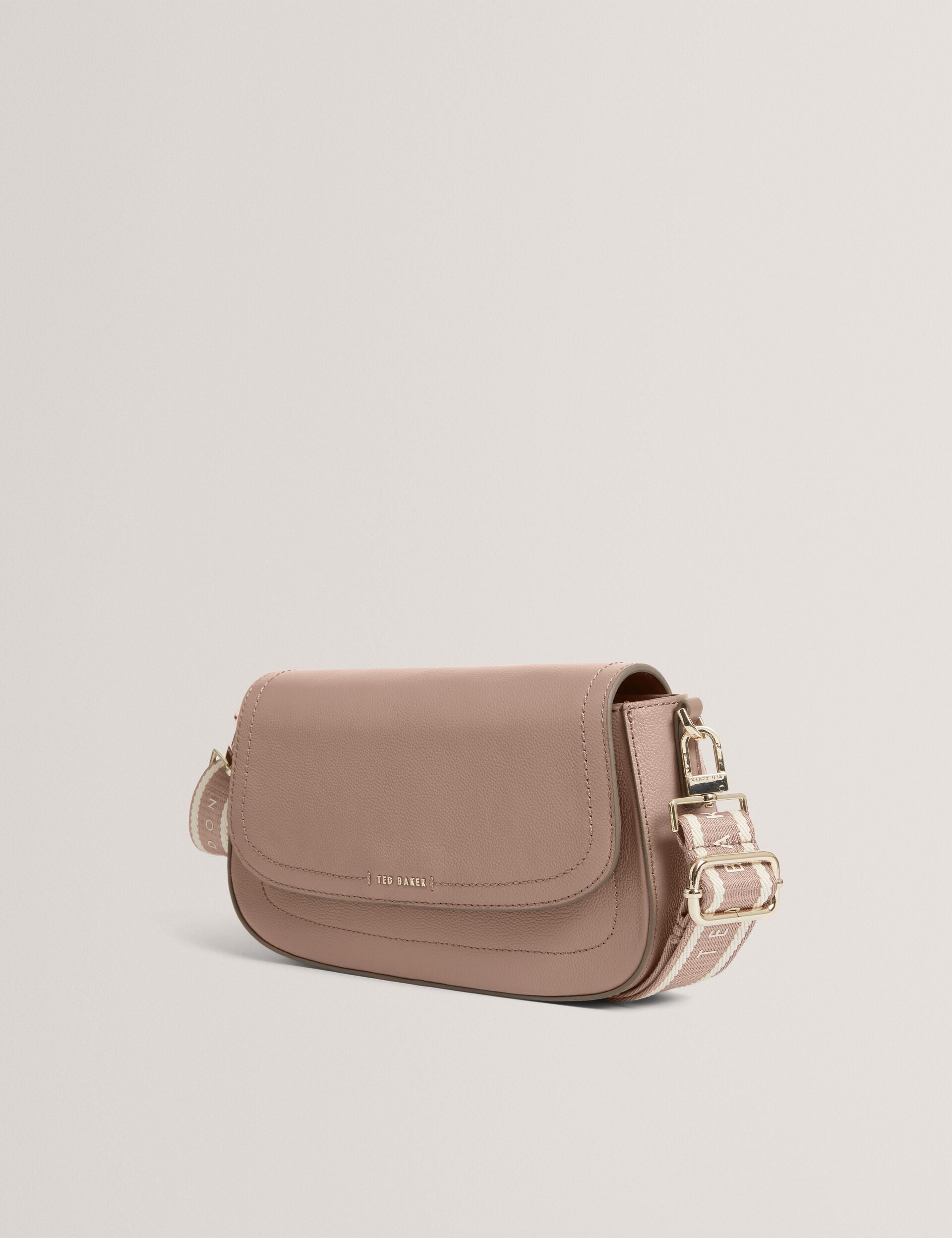 Ted Baker Louiize Webbing Leather Baguette Crossbody Bag Women's