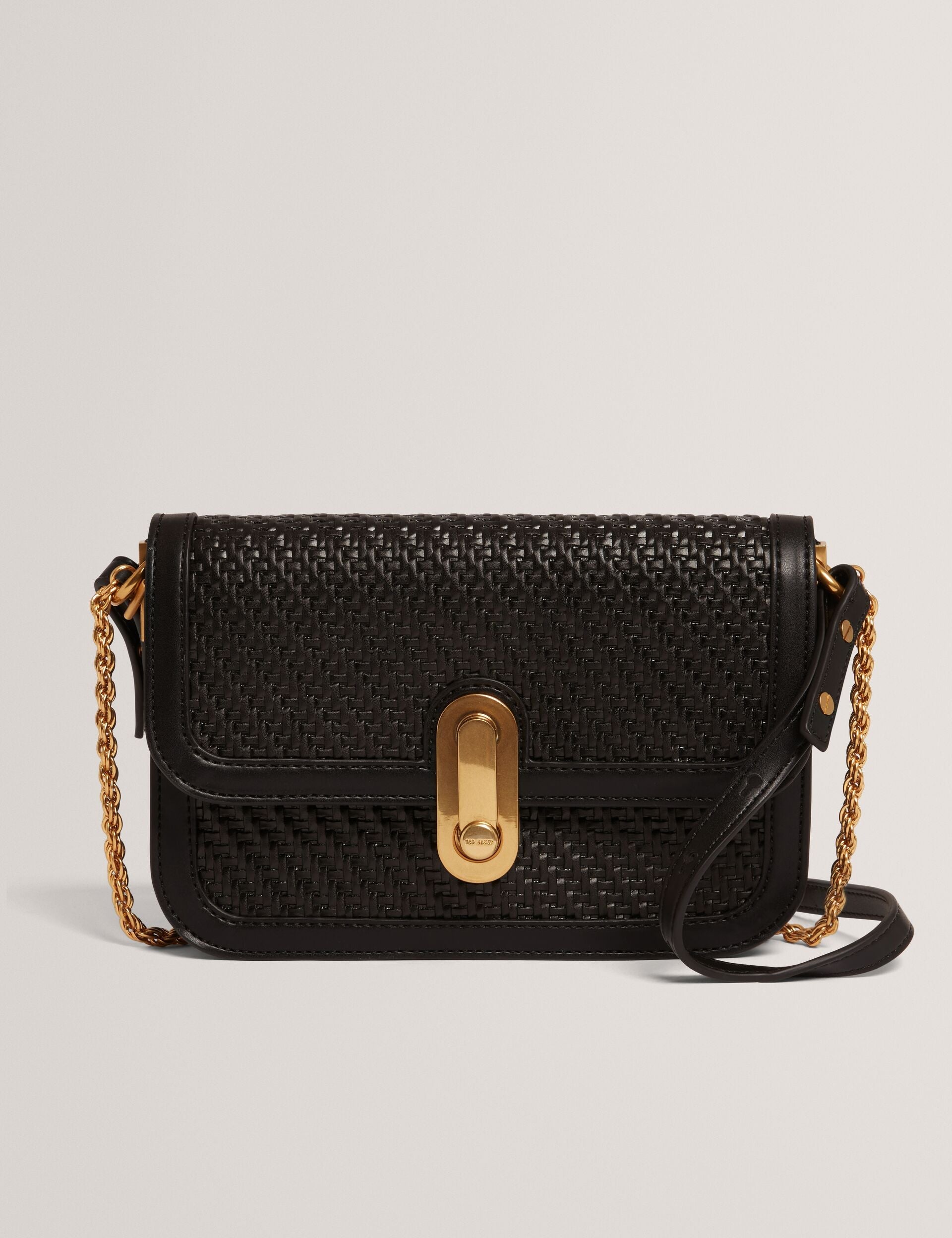 Ted Baker Walkerr Woven Twist Lock Small Crossbody Bag Women's