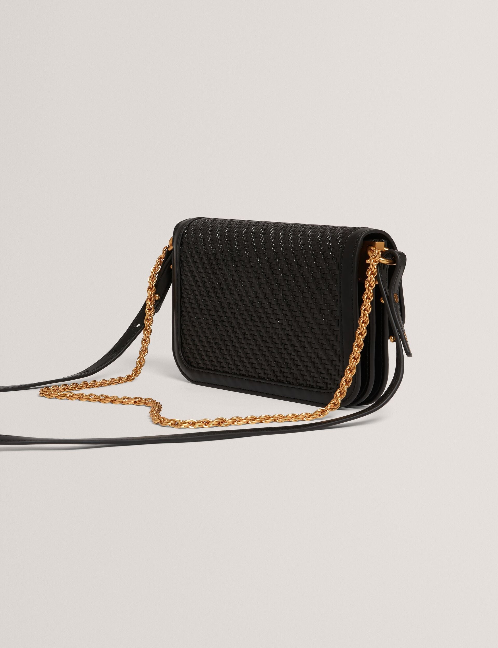 Ted Baker Walkerr Woven Twist Lock Small Crossbody Bag Women's