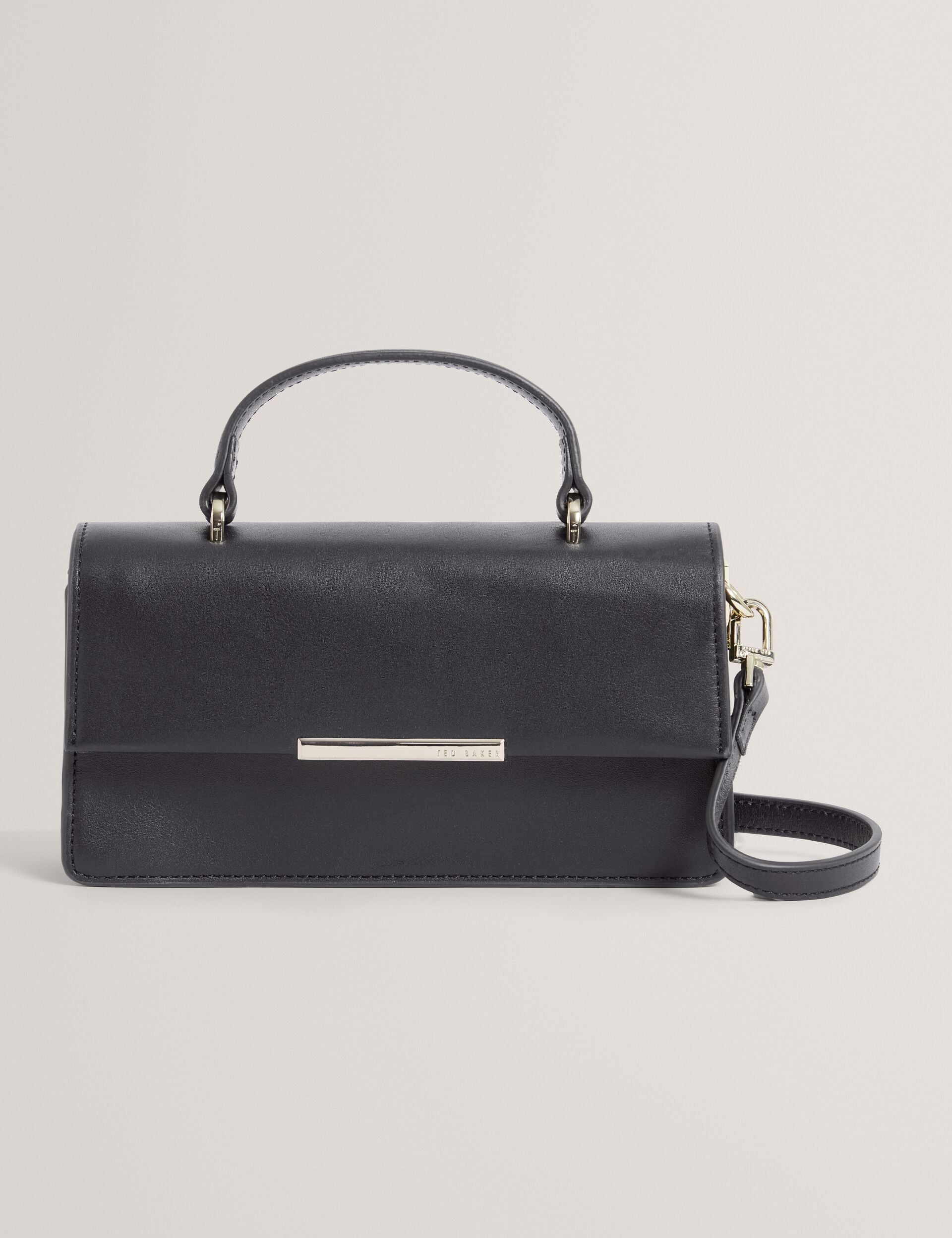 Ted Baker Rhaae Bar Detail Leather Elongated Top Handle Bag Women's