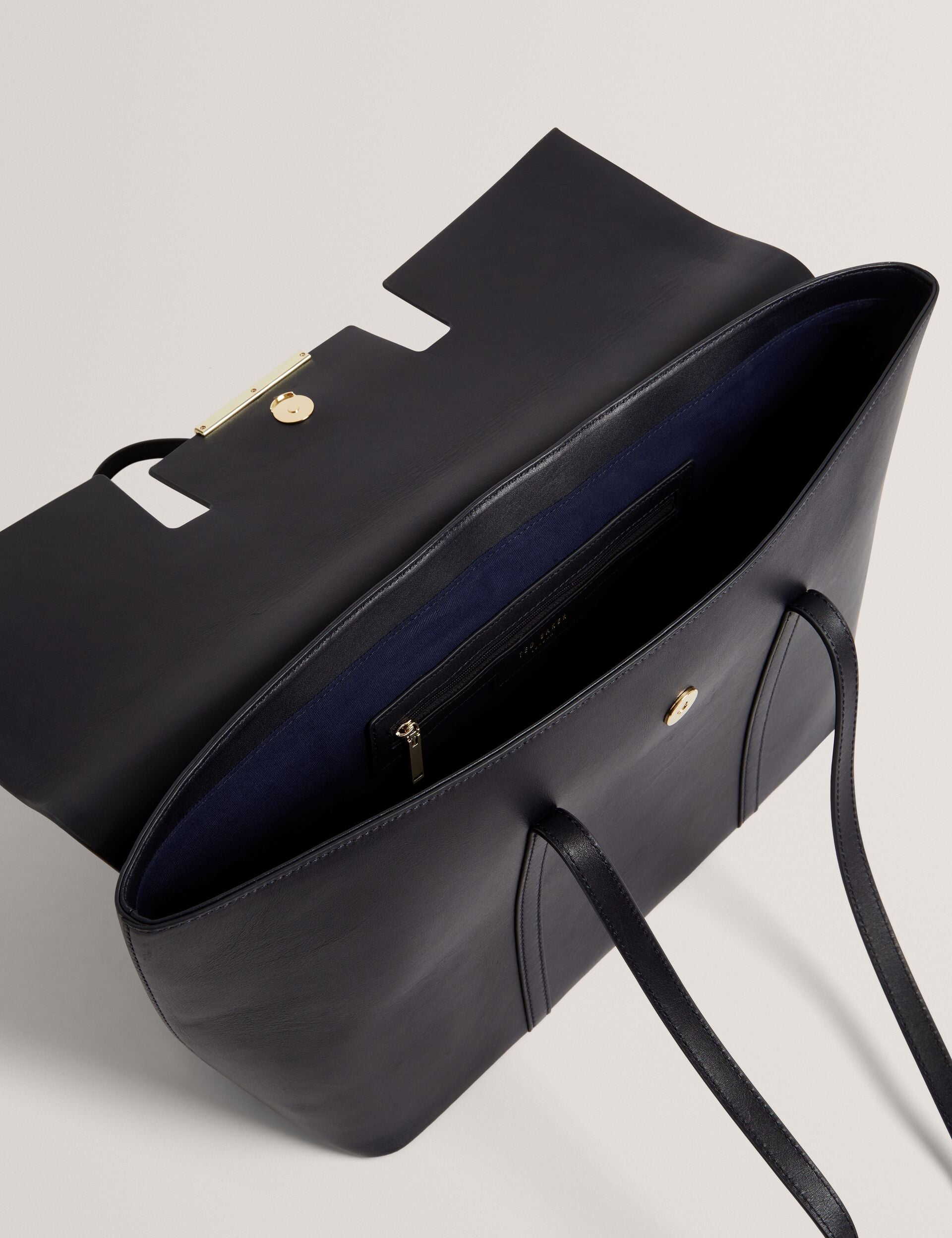 Ted Baker Rouse Leather Flap Top Elongated Shopper Bag Women's