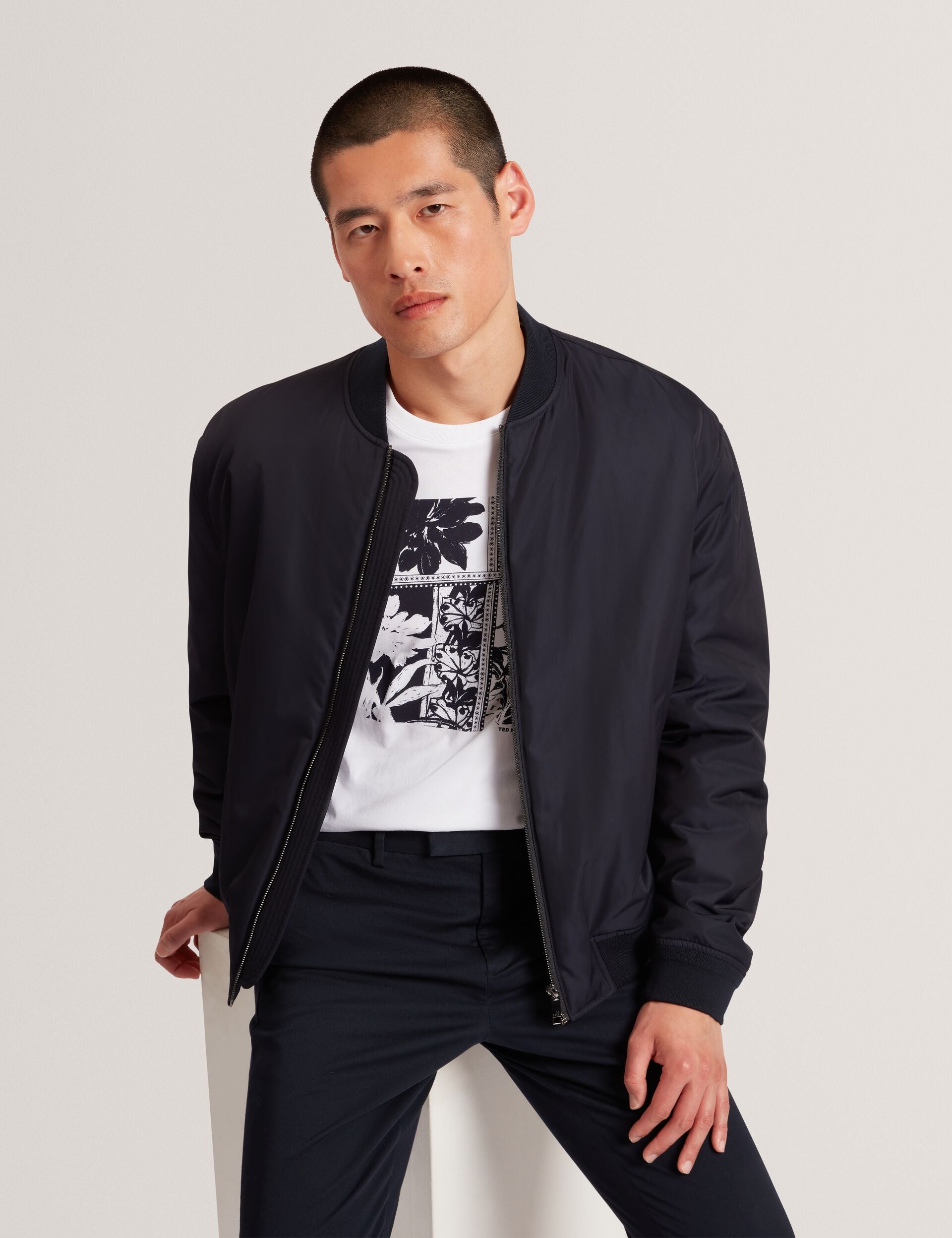 Ted Baker Koney Botanical Graphic Crew Neck Tshirt