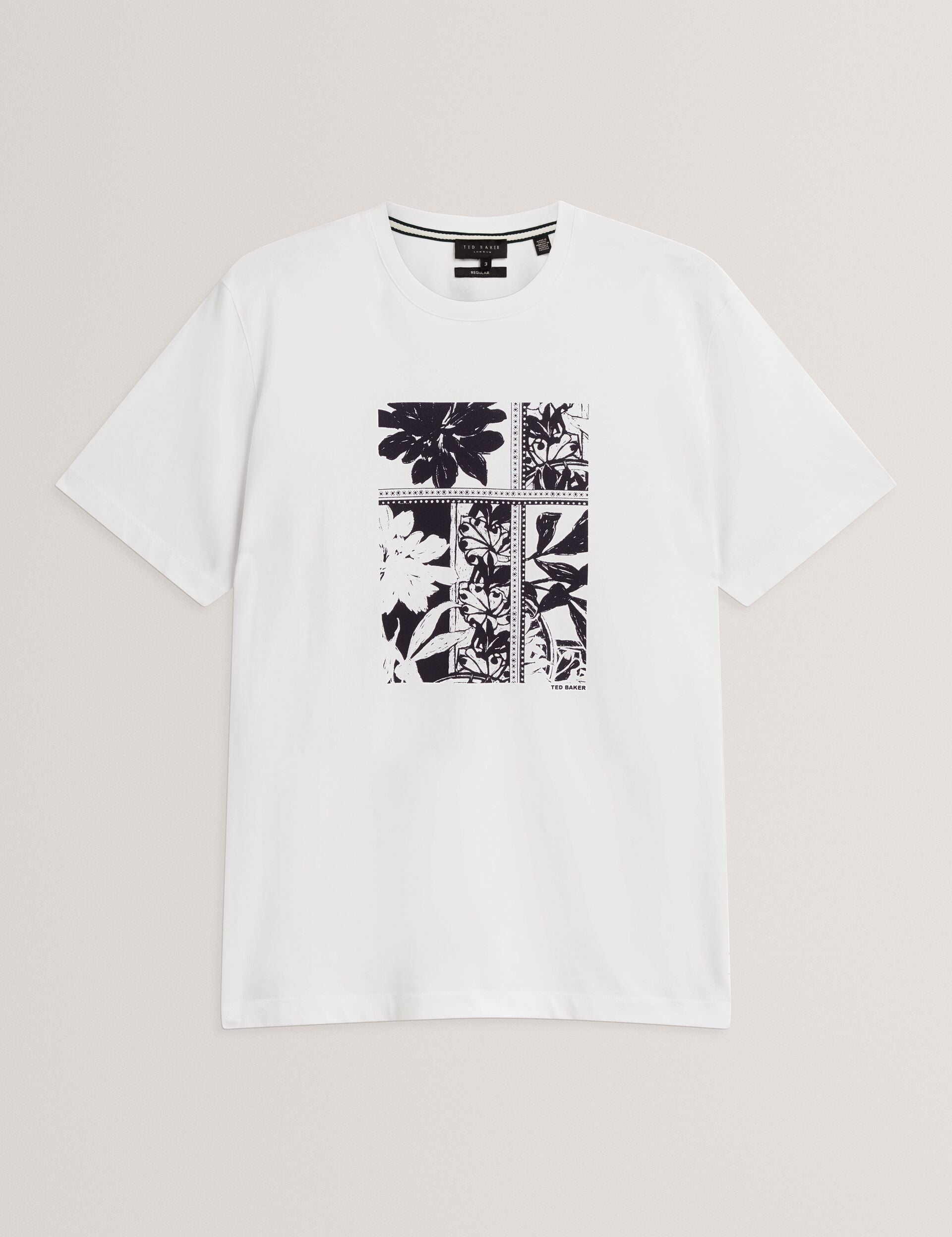Ted Baker Koney Botanical Graphic Crew Neck Tshirt