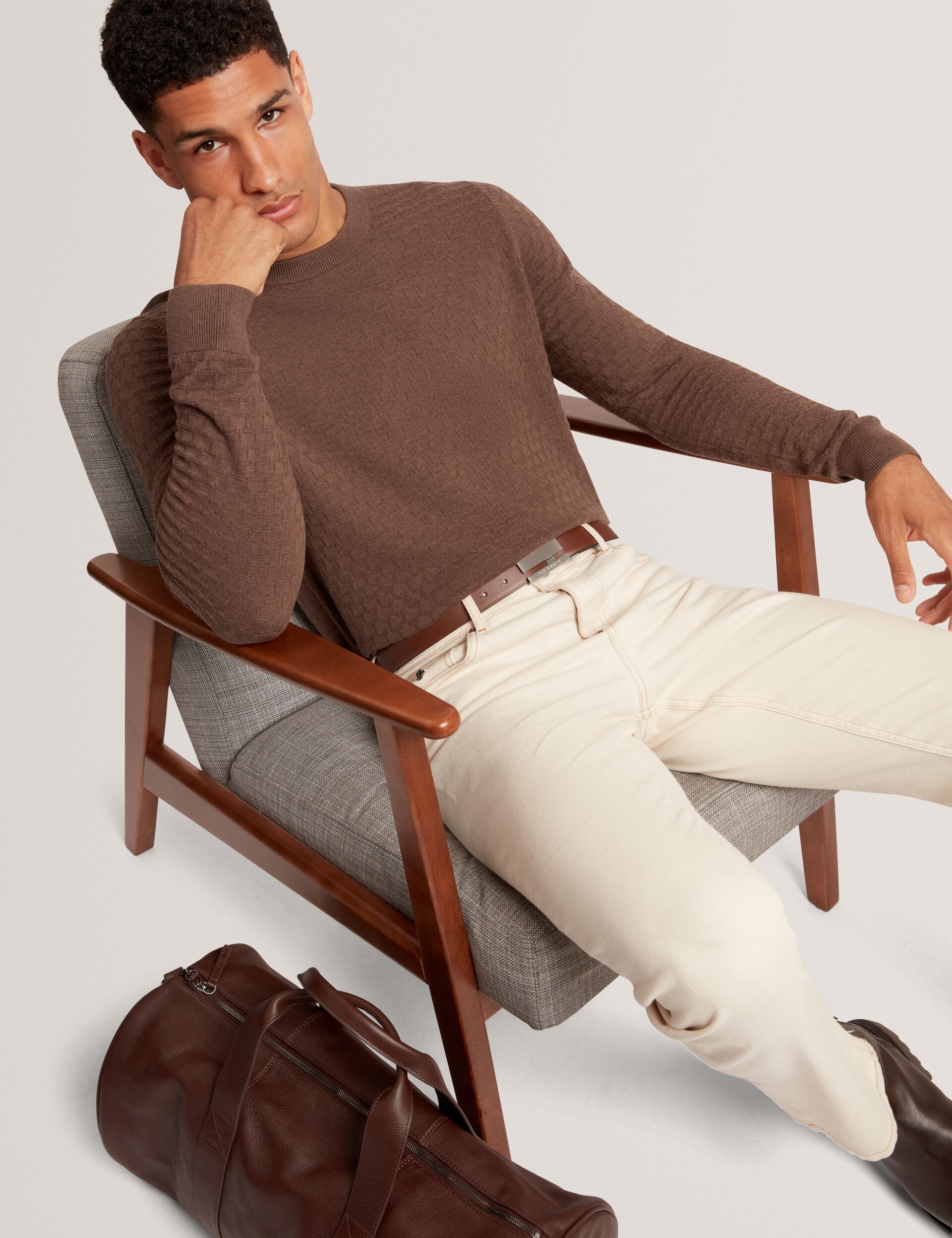 Ted Baker Sainsy T Stitch Crew Neck