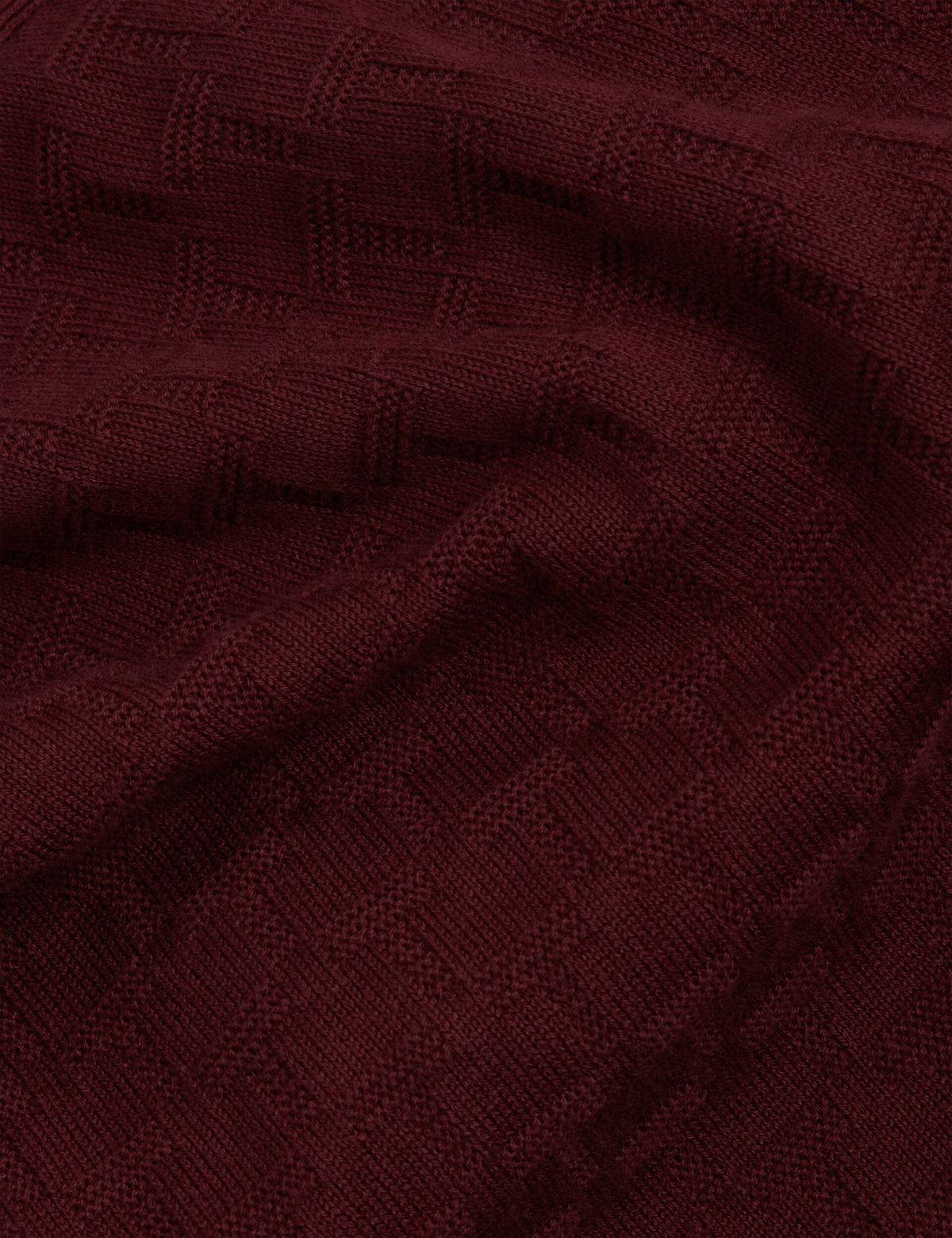 Ted Baker Gaten Branded Texture Knit Long Sleeve Polo