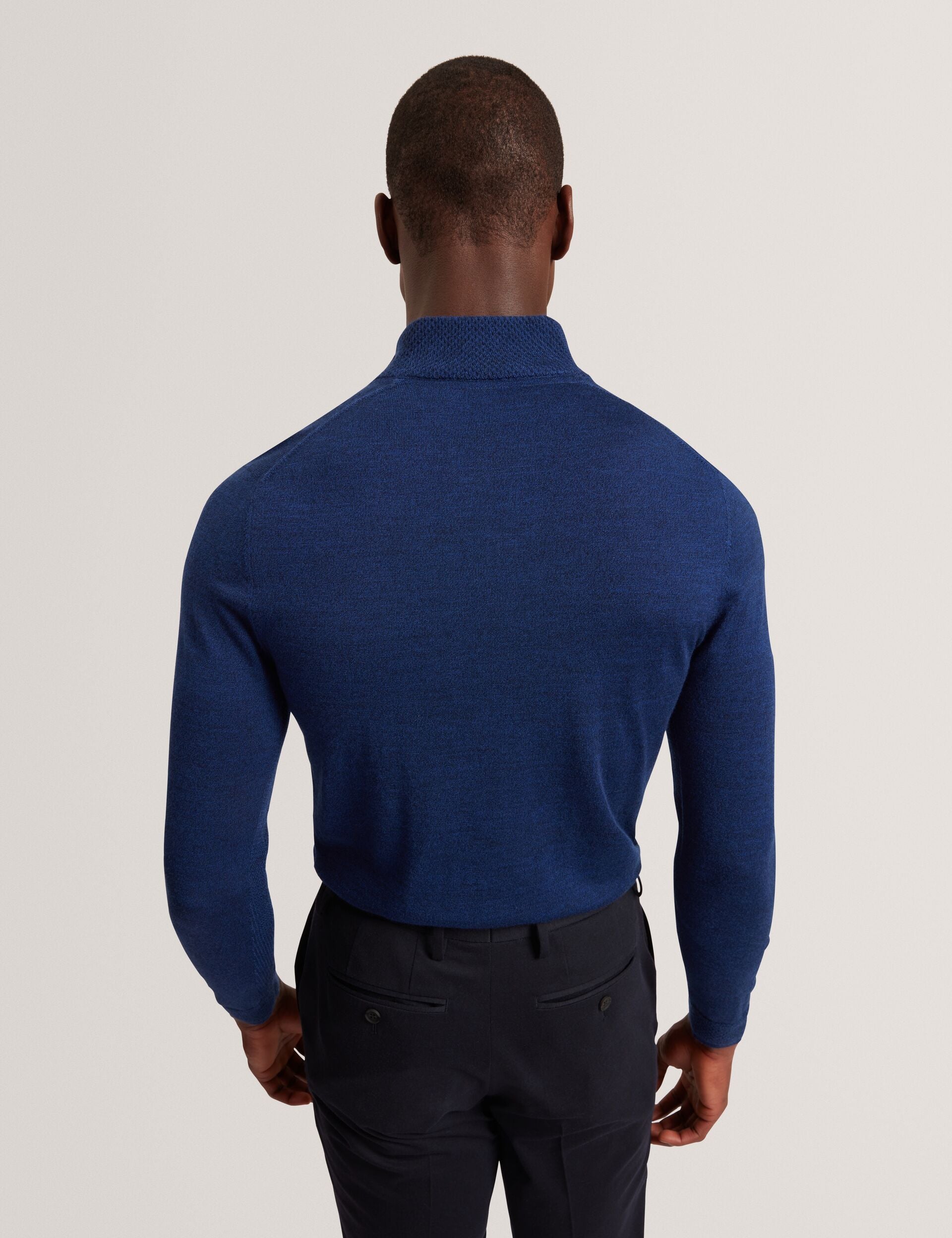 Ted Baker Clouden Merino Wool Knit Zip Neck Jumper