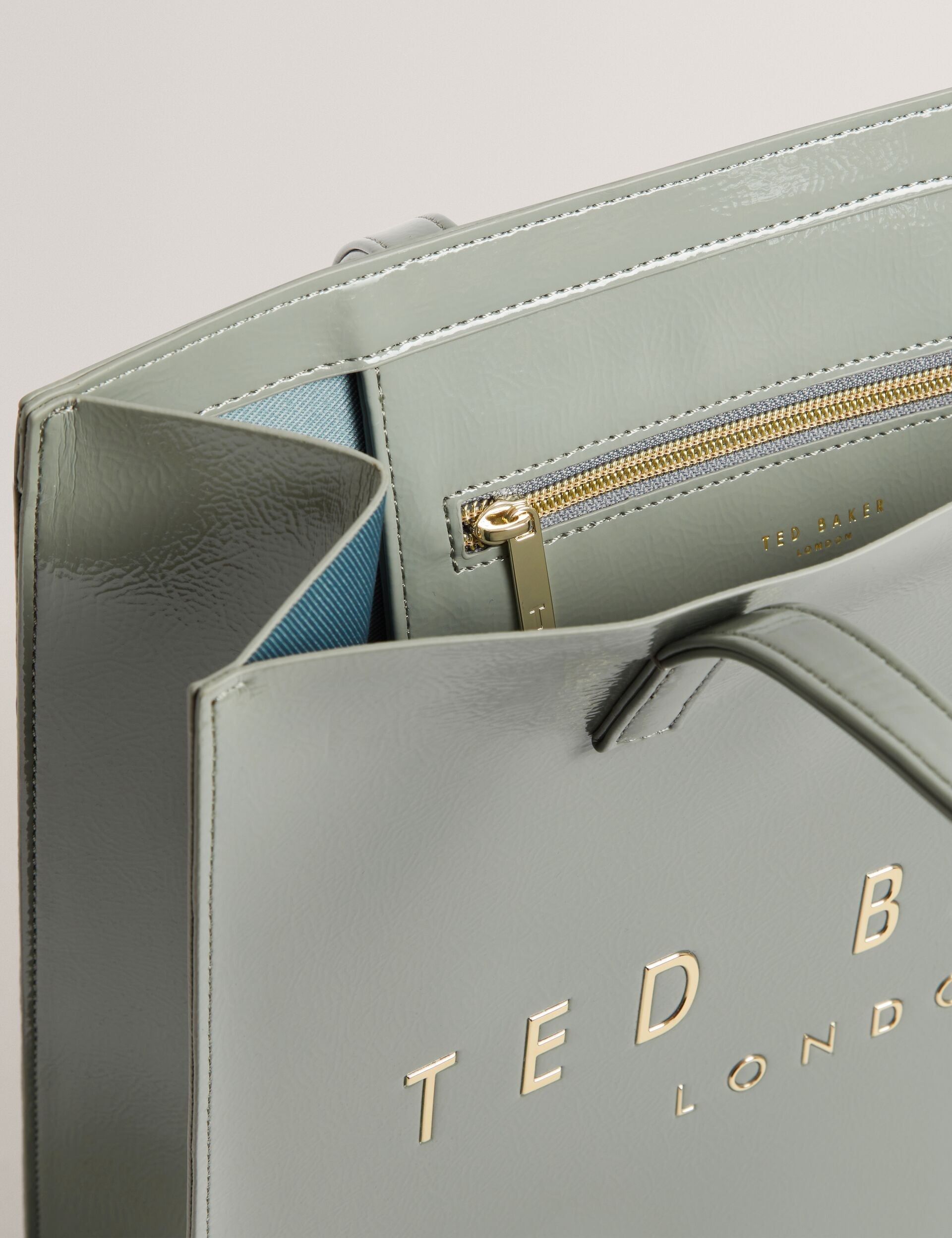 Ted Baker Crinkon Large Crinkle Faux Leather Icon Tote Bag Women's