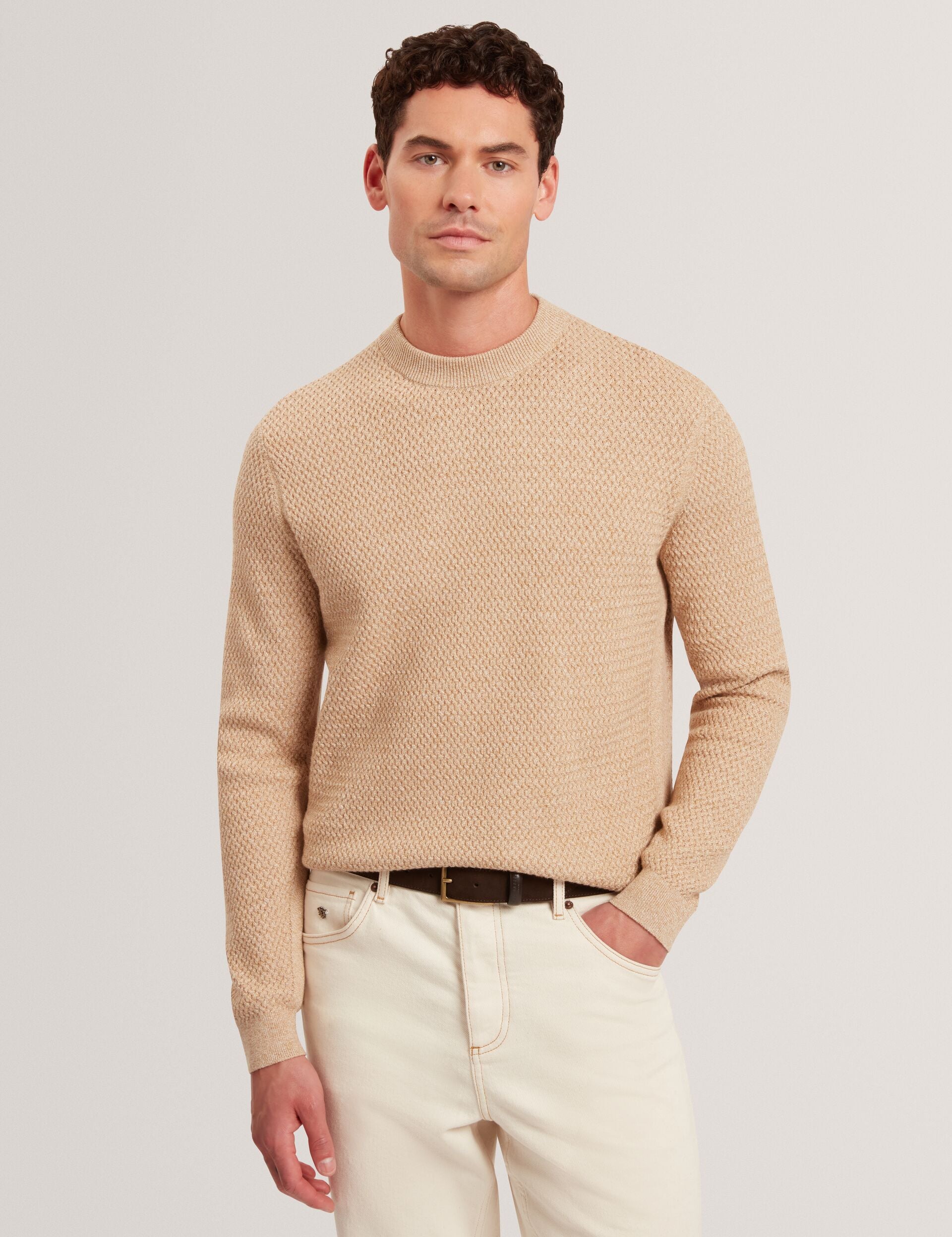 Ted Baker Monya Textured Stitch Marled Knit Jumper