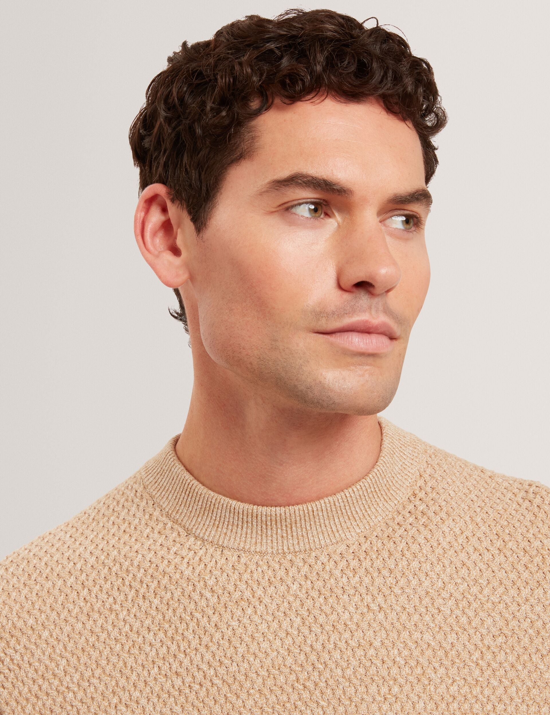 Ted Baker Monya Textured Stitch Marled Knit Jumper