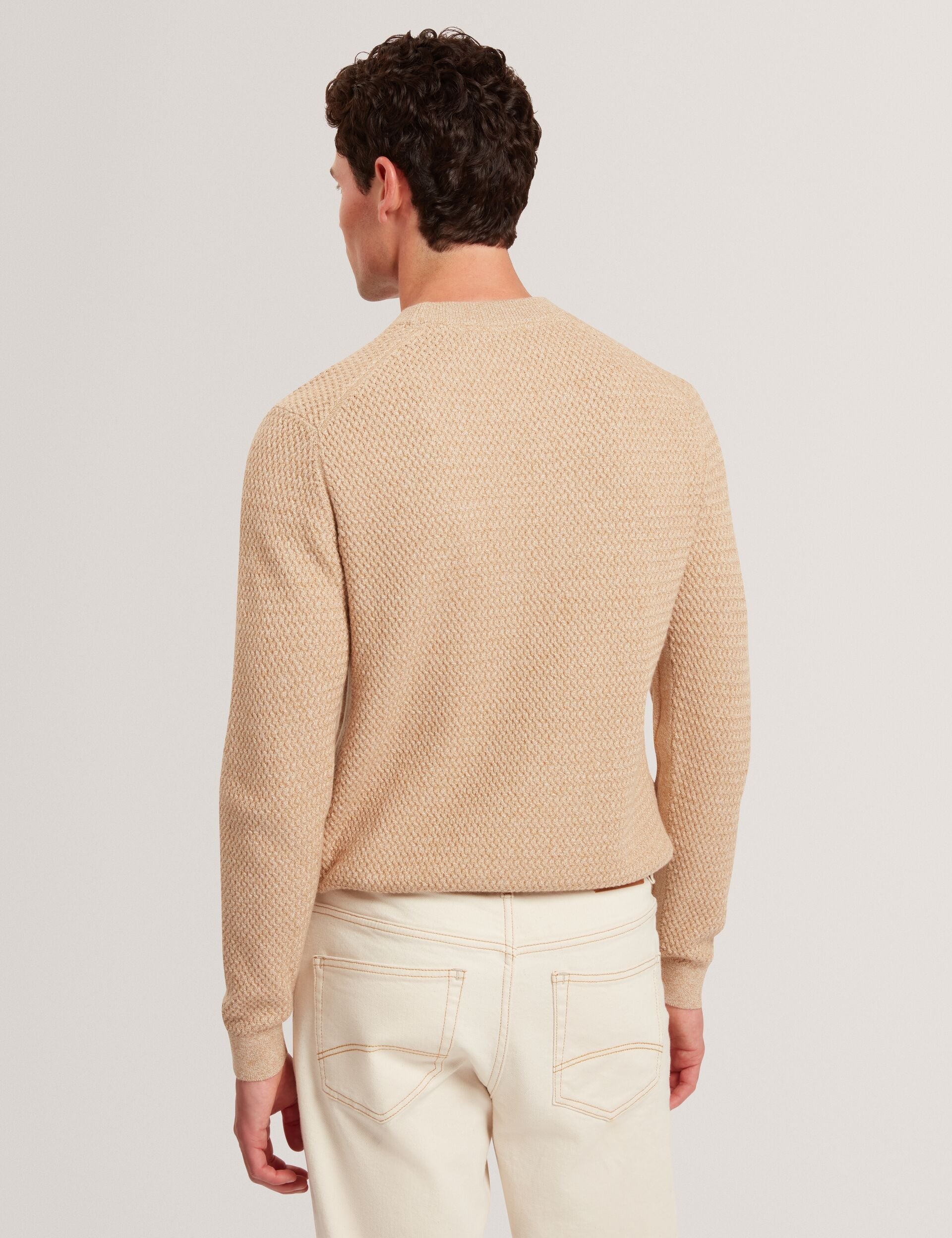 Ted Baker Monya Textured Stitch Marled Knit Jumper