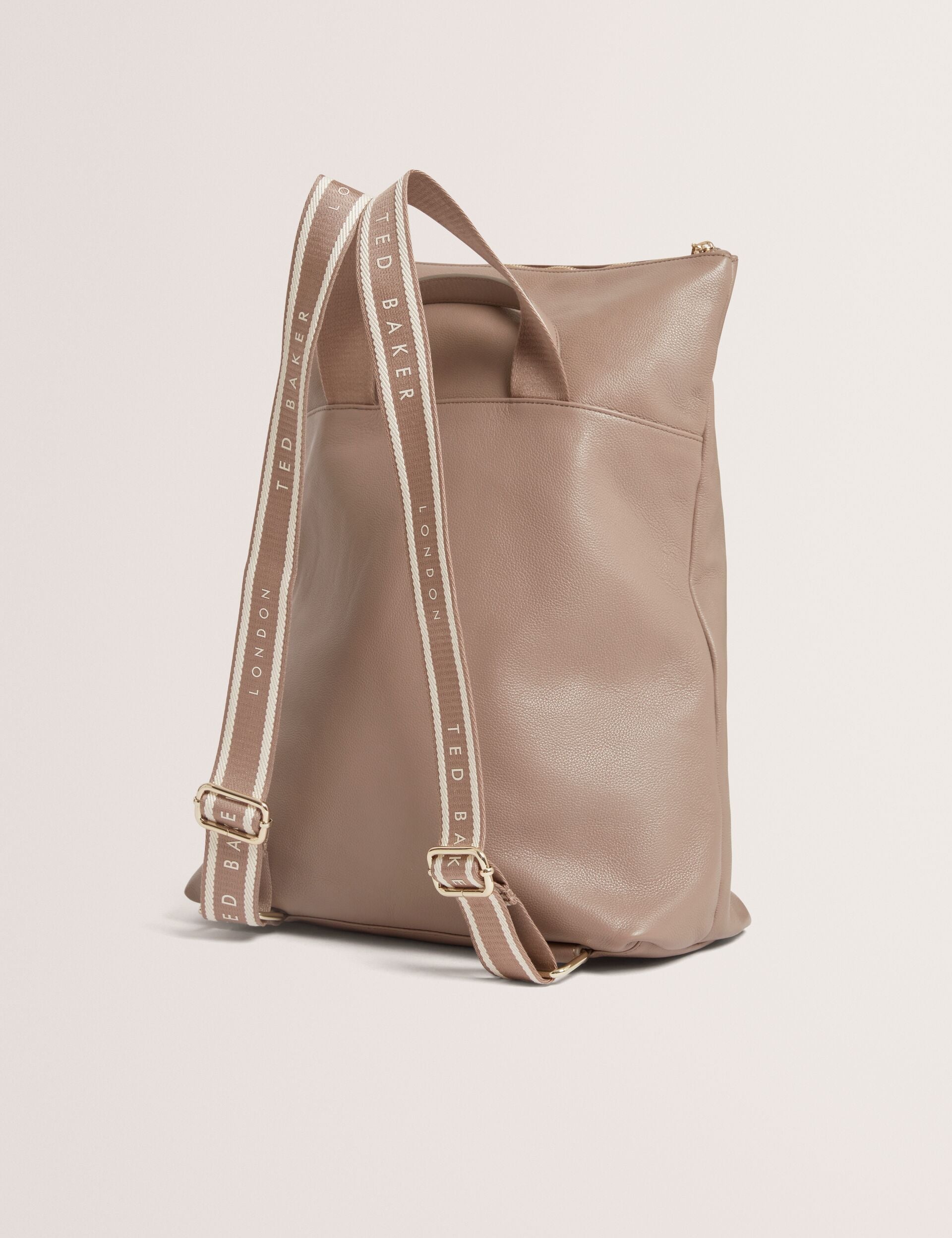 Ted Baker Luccea Branding Webbing Large Leather Backpack Women's