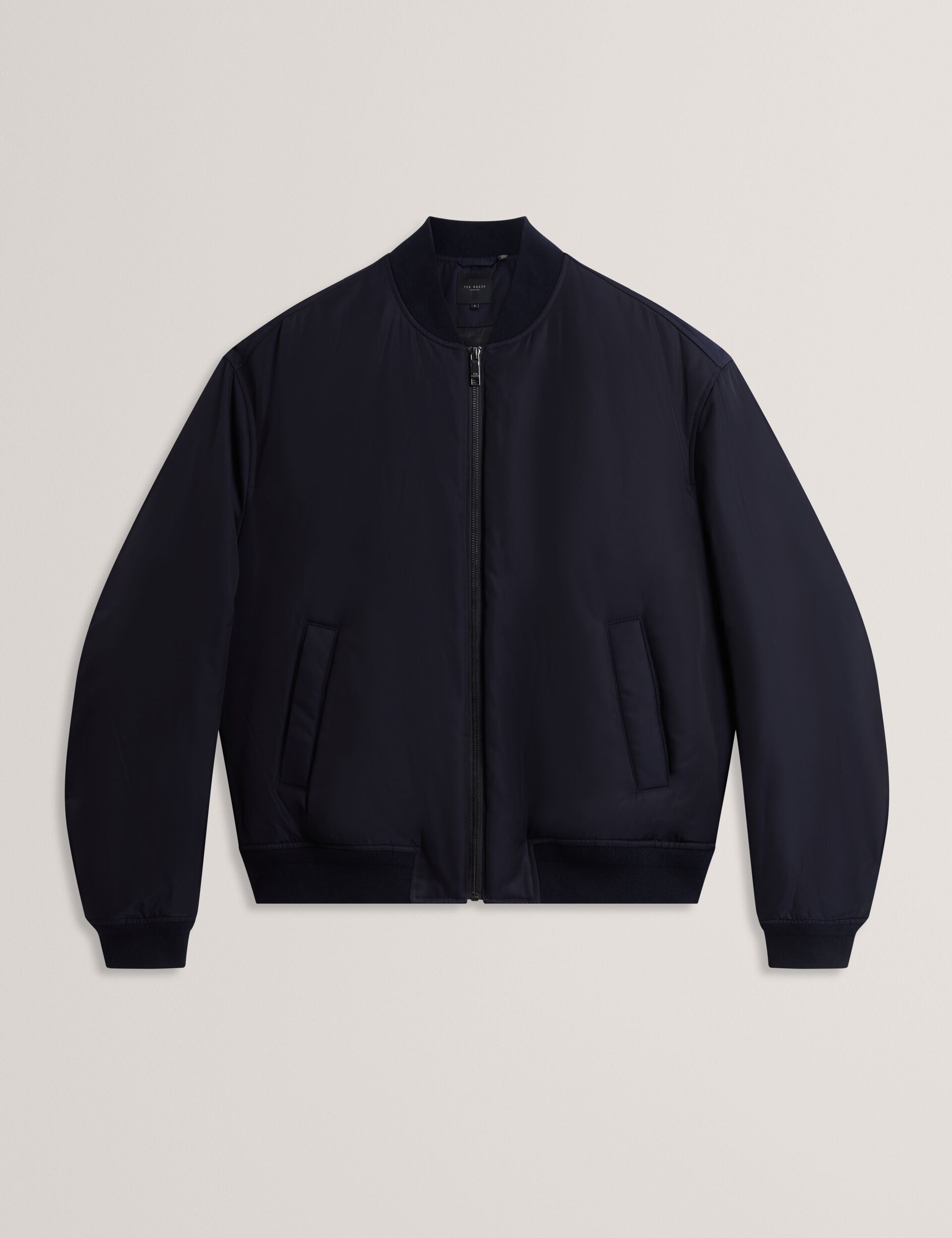 Ted Baker Bombard Nylon Zipup Relaxed Bomber Jacket