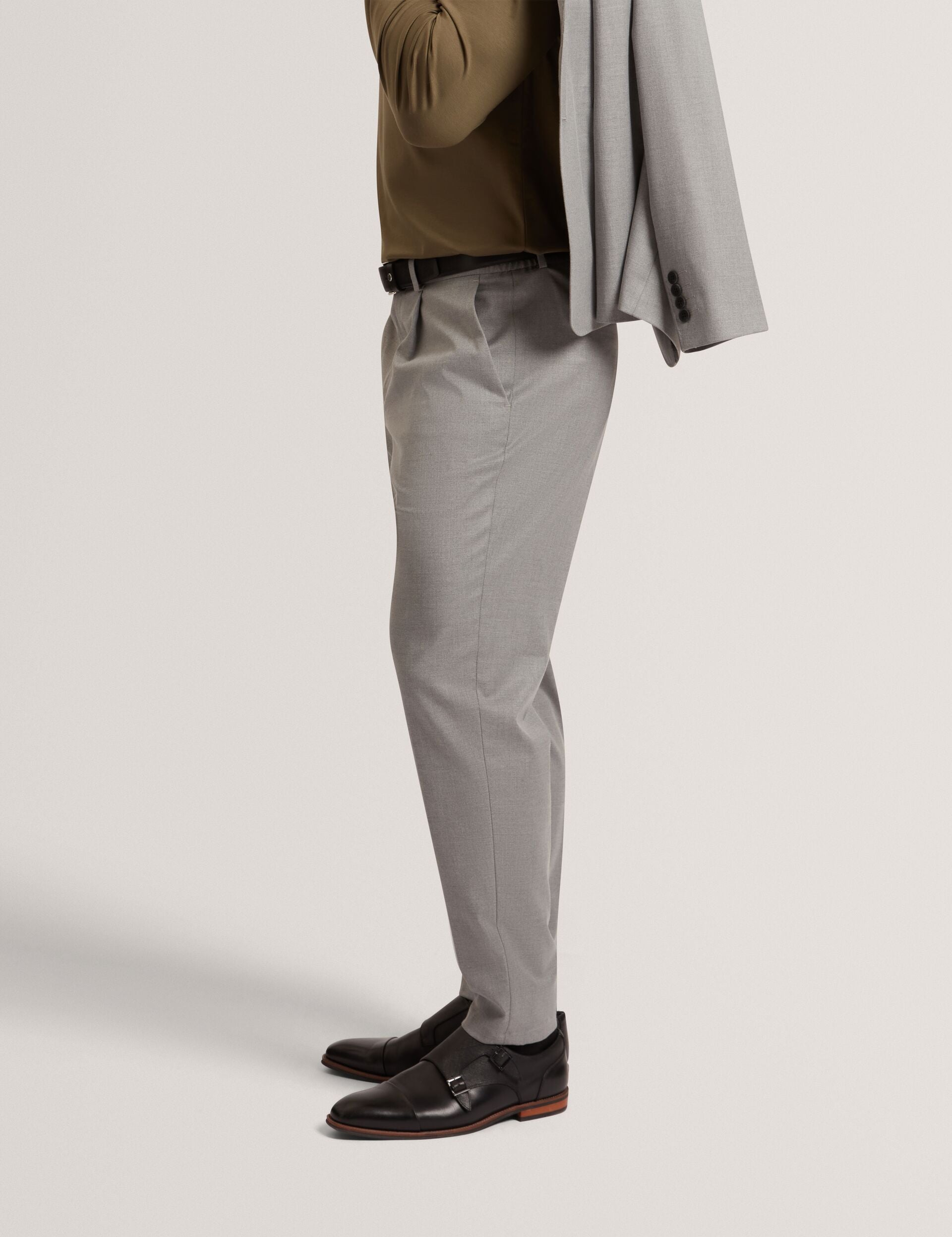 Ted Baker Salson Tapered Fit Pleated Smart Trousers