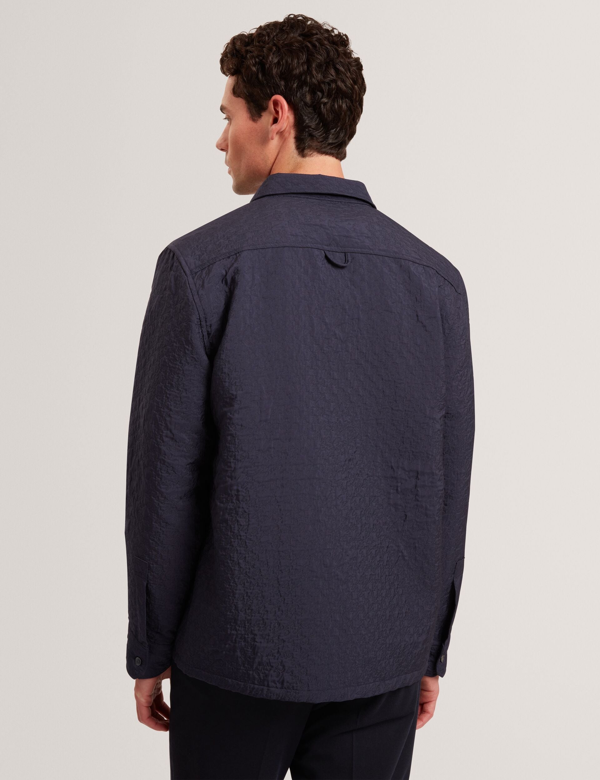 Ted Baker Gentil Jacquard Texture Buttonup Overshirt