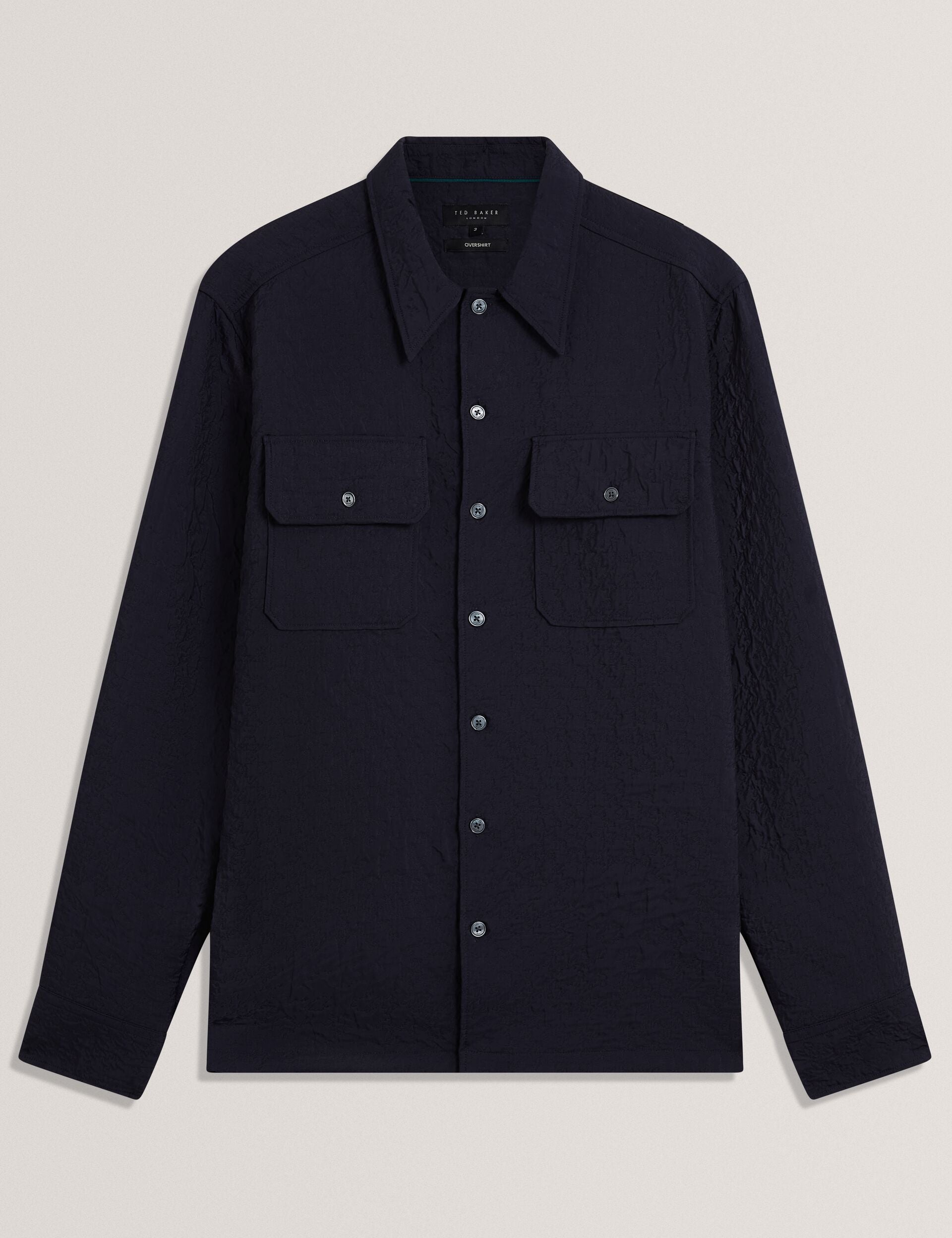 Ted Baker Gentil Jacquard Texture Buttonup Overshirt