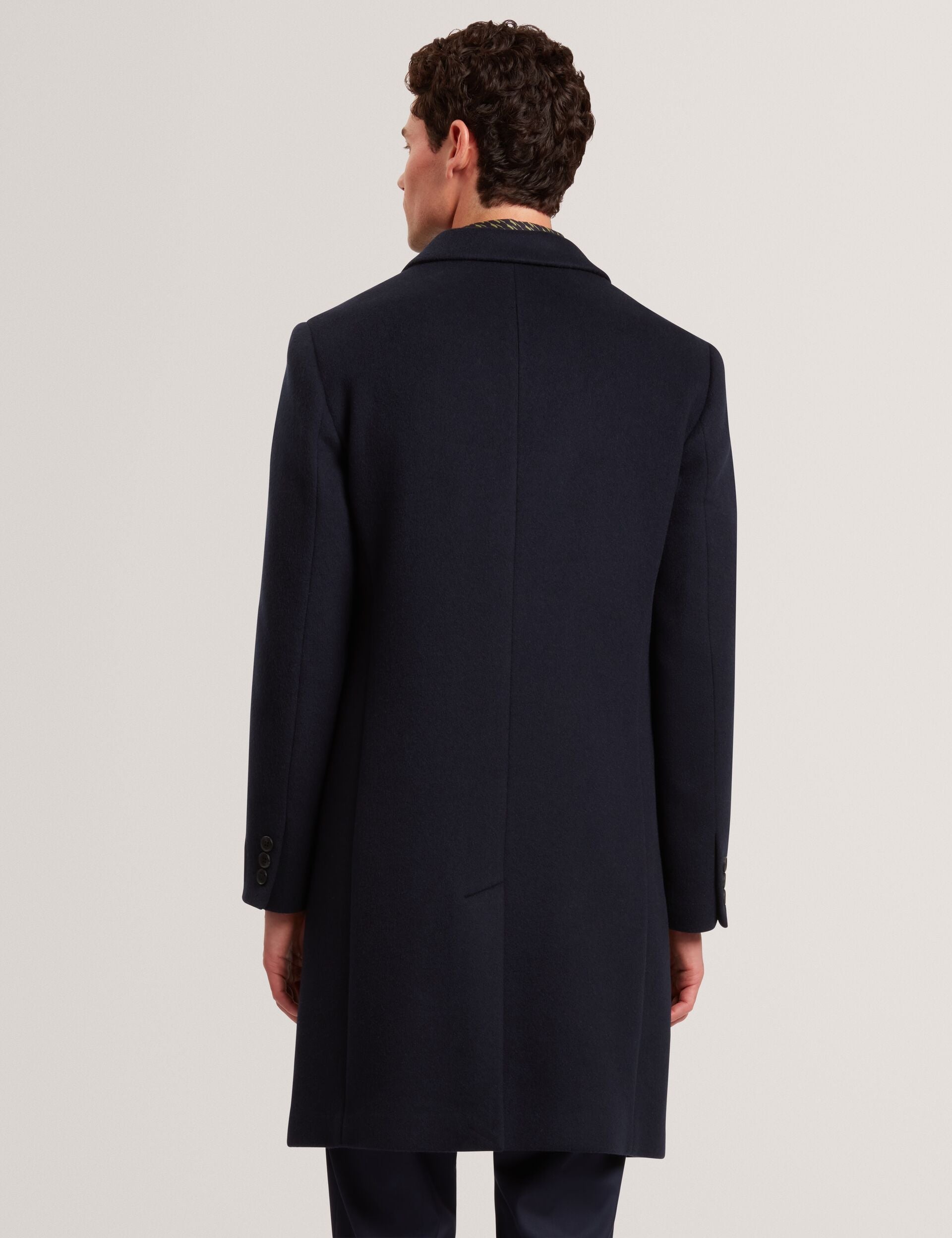 Ted Baker Alerton Slim Fit Wool Rich City Overcoat