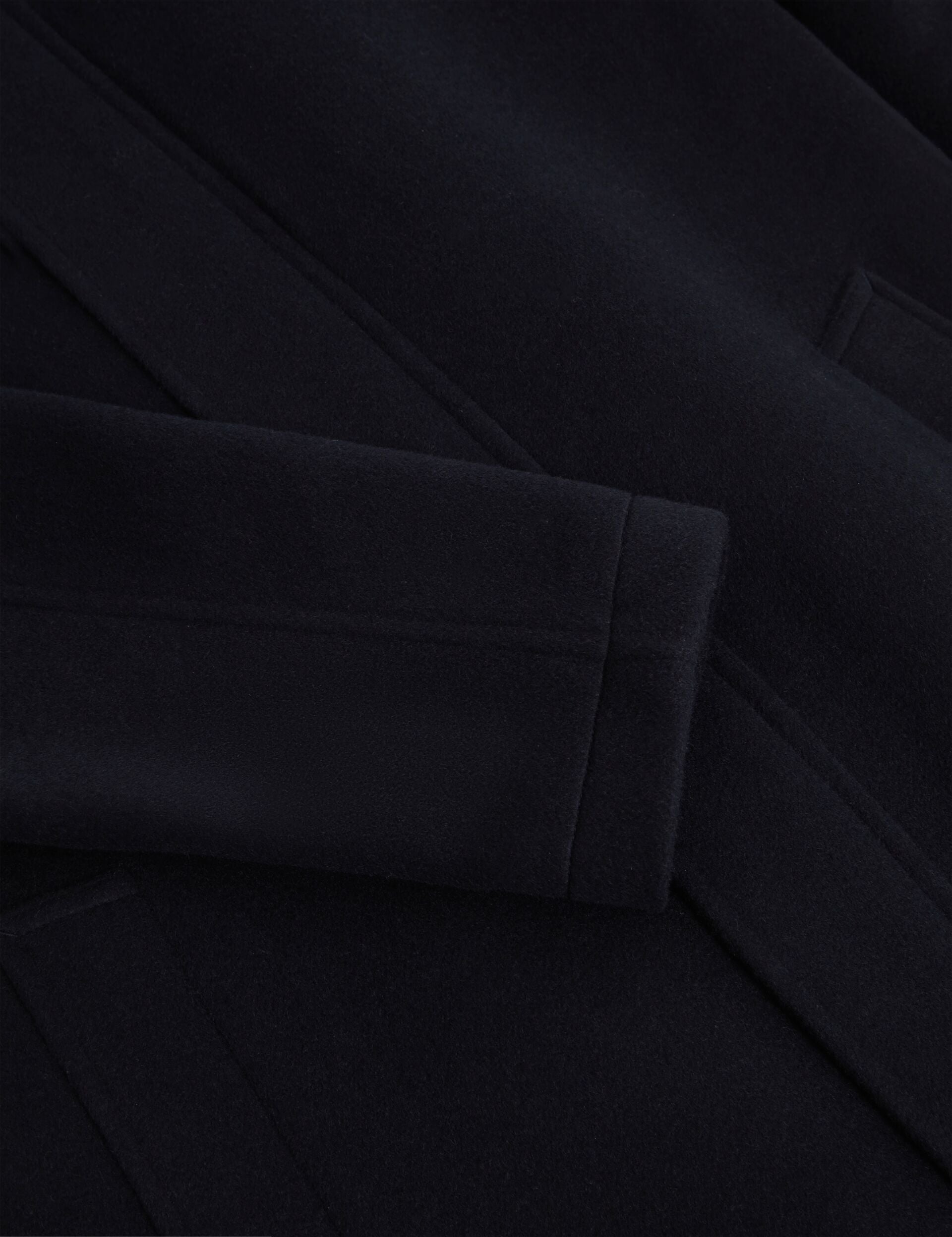 Ted Baker Morleey Funnel Neck Wool Coat With Detachable Lining