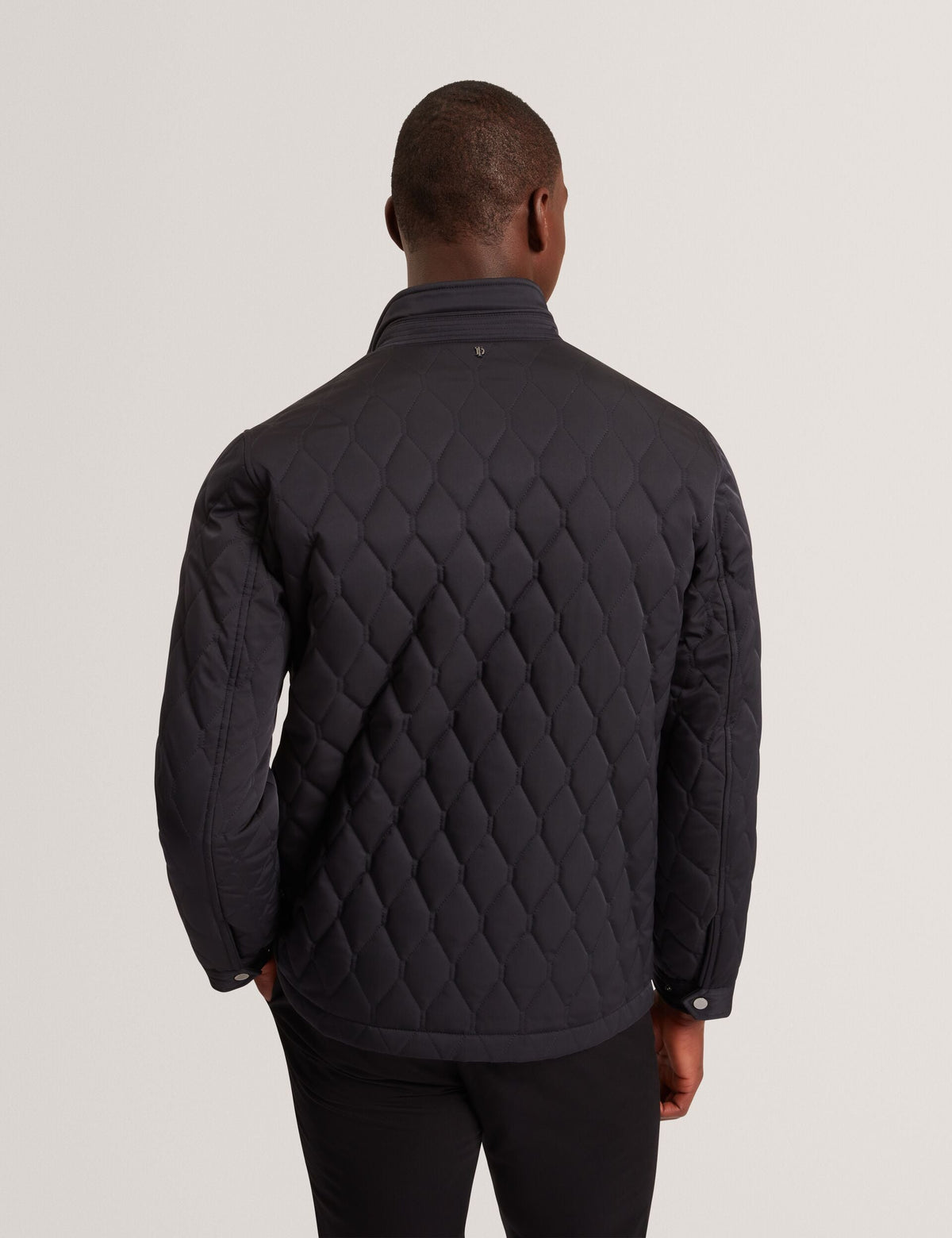 Ted Baker Hollbec Diamond Quilted Zip Field Coat