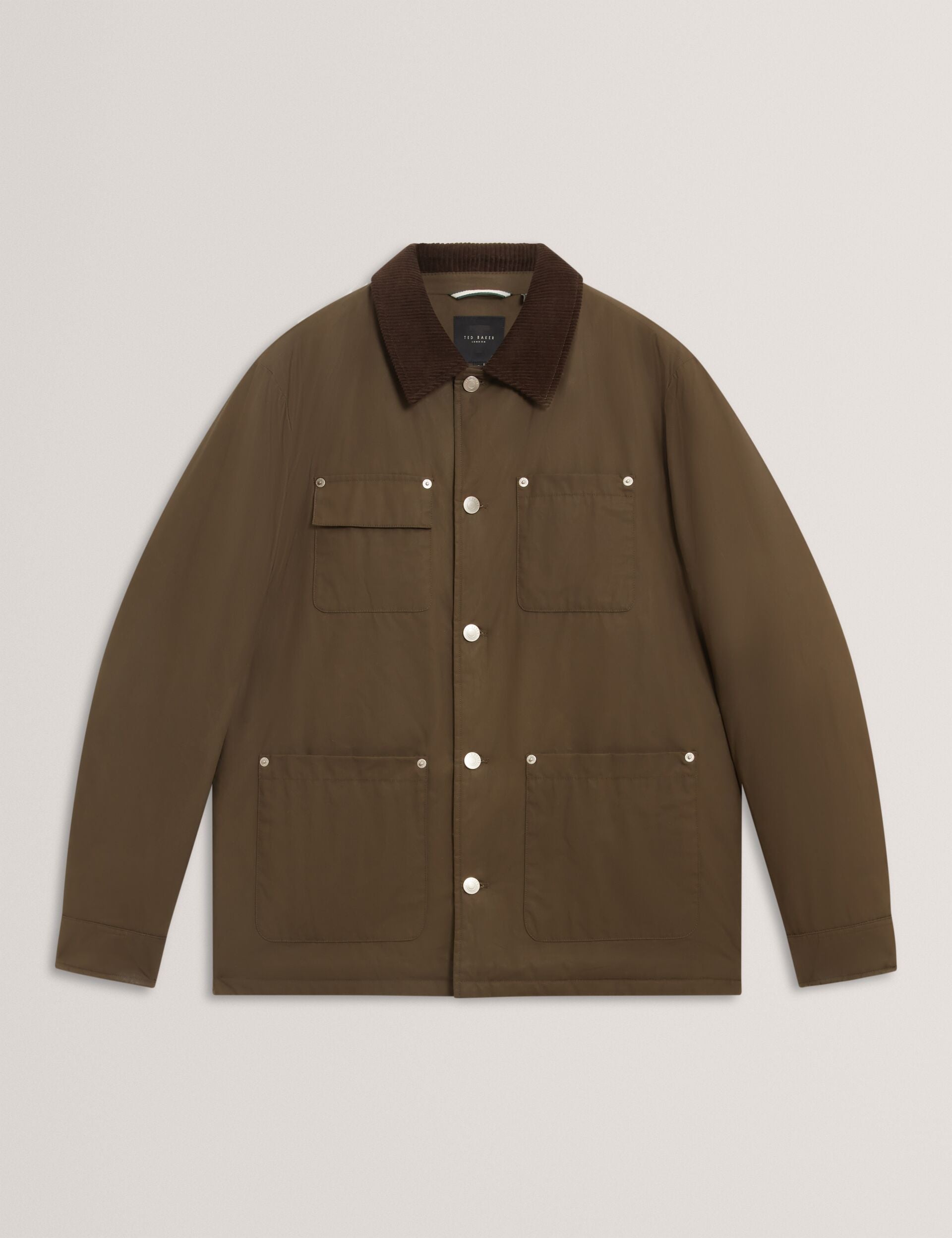 Ted Baker Nevers Waxed Cotton Buttonup Jacket