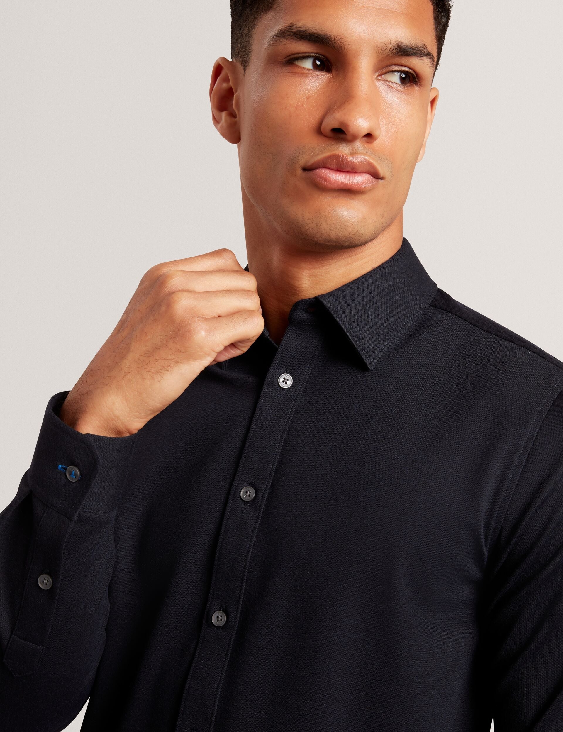 Ted Baker Nortun Regular Fit Knitted Jersey Shirt