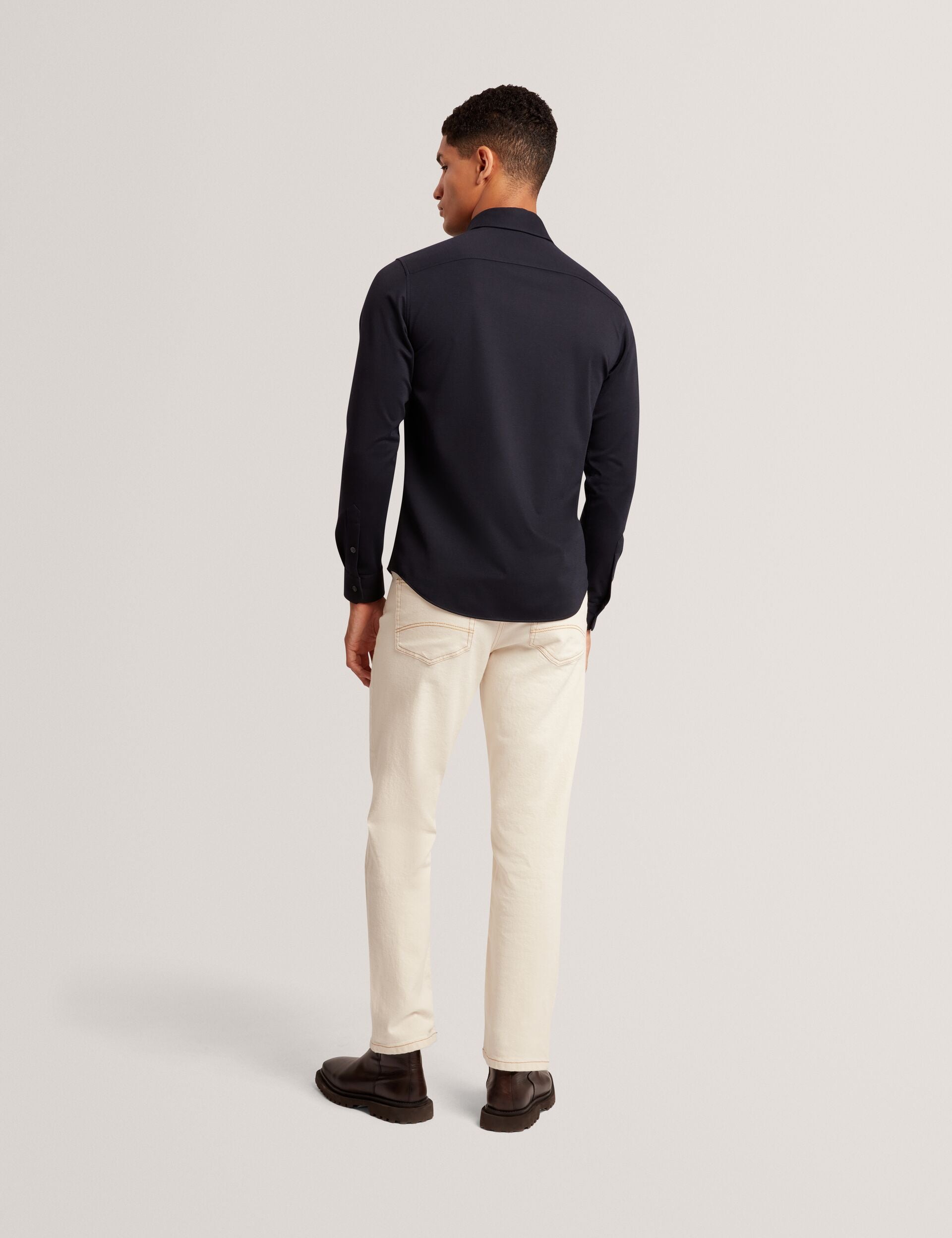 Ted Baker Nortun Regular Fit Knitted Jersey Shirt