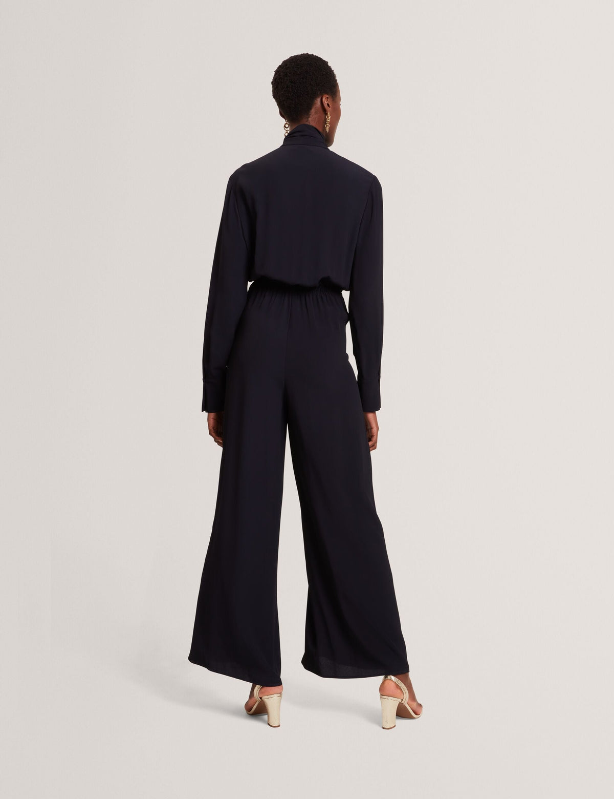 Ted Baker Kyrabe Tie Neck Wide Leg Tailored Jumpsuit Women's