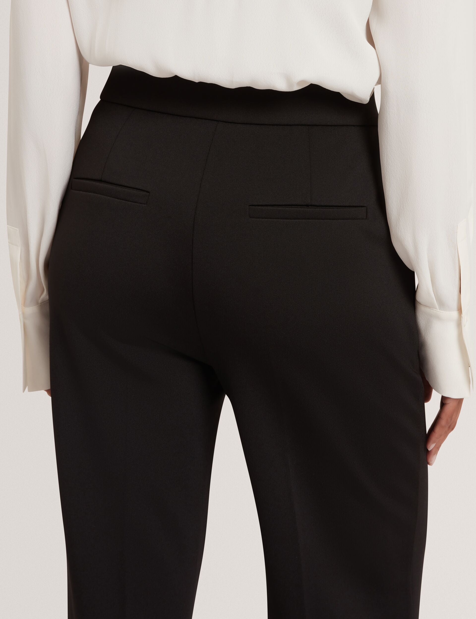 Ted Baker Black Tailored High Waisted Flared Trousers Women's