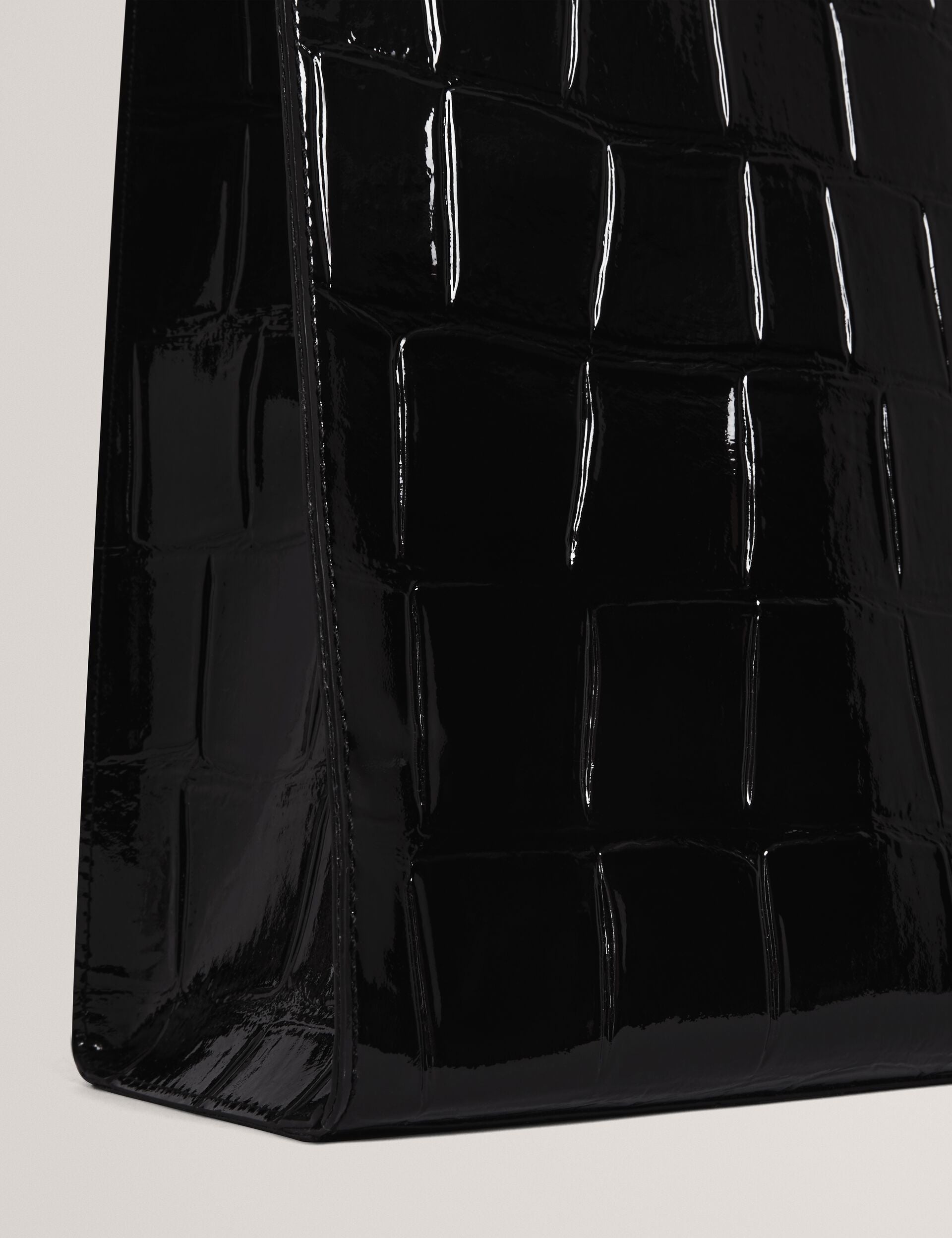 Ted Baker Vannda Patent Croc Texture Large Icon Tote Bag Women's