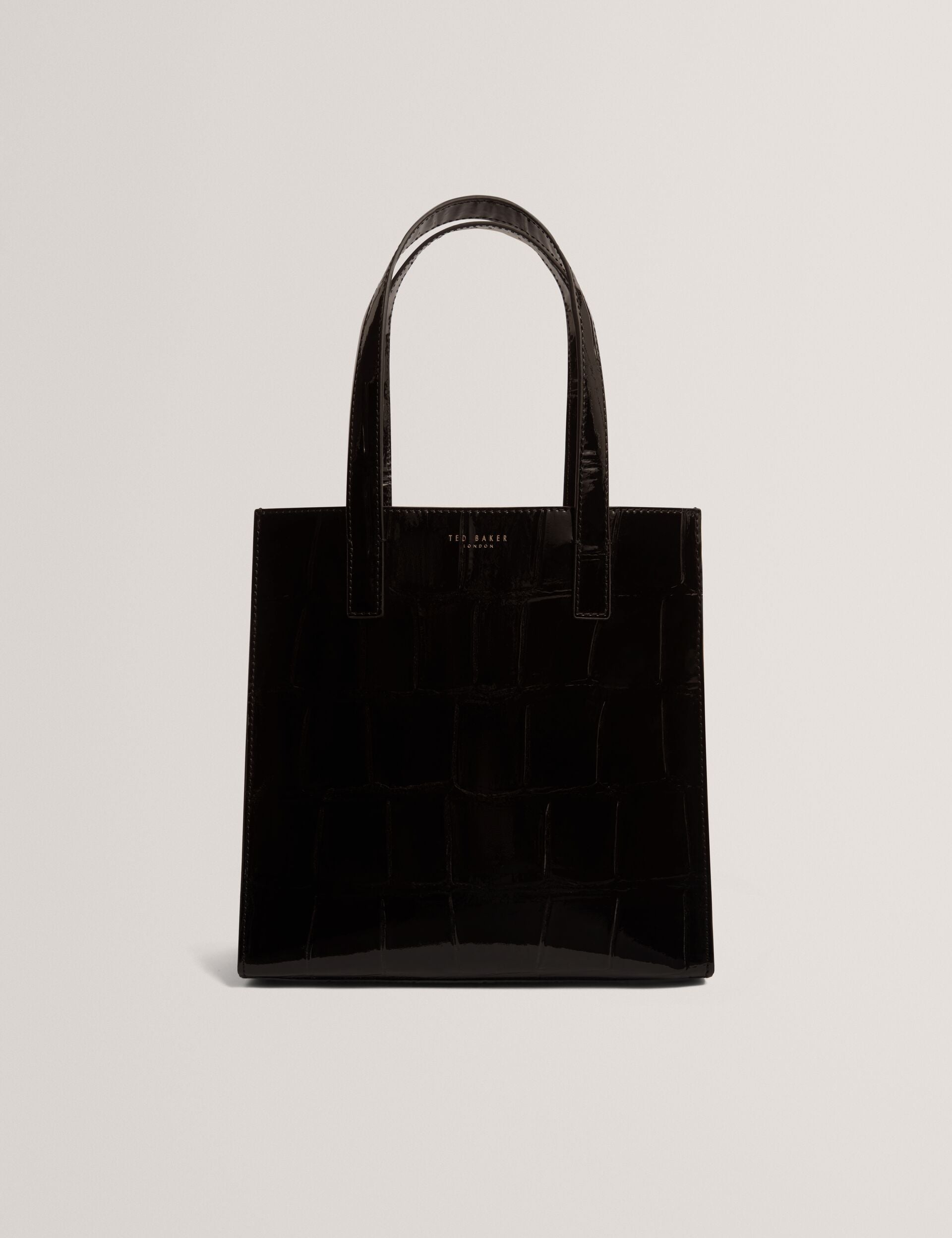 Ted Baker Vivanaa Patent Croc Texture Large Icon Tote Bag Women's