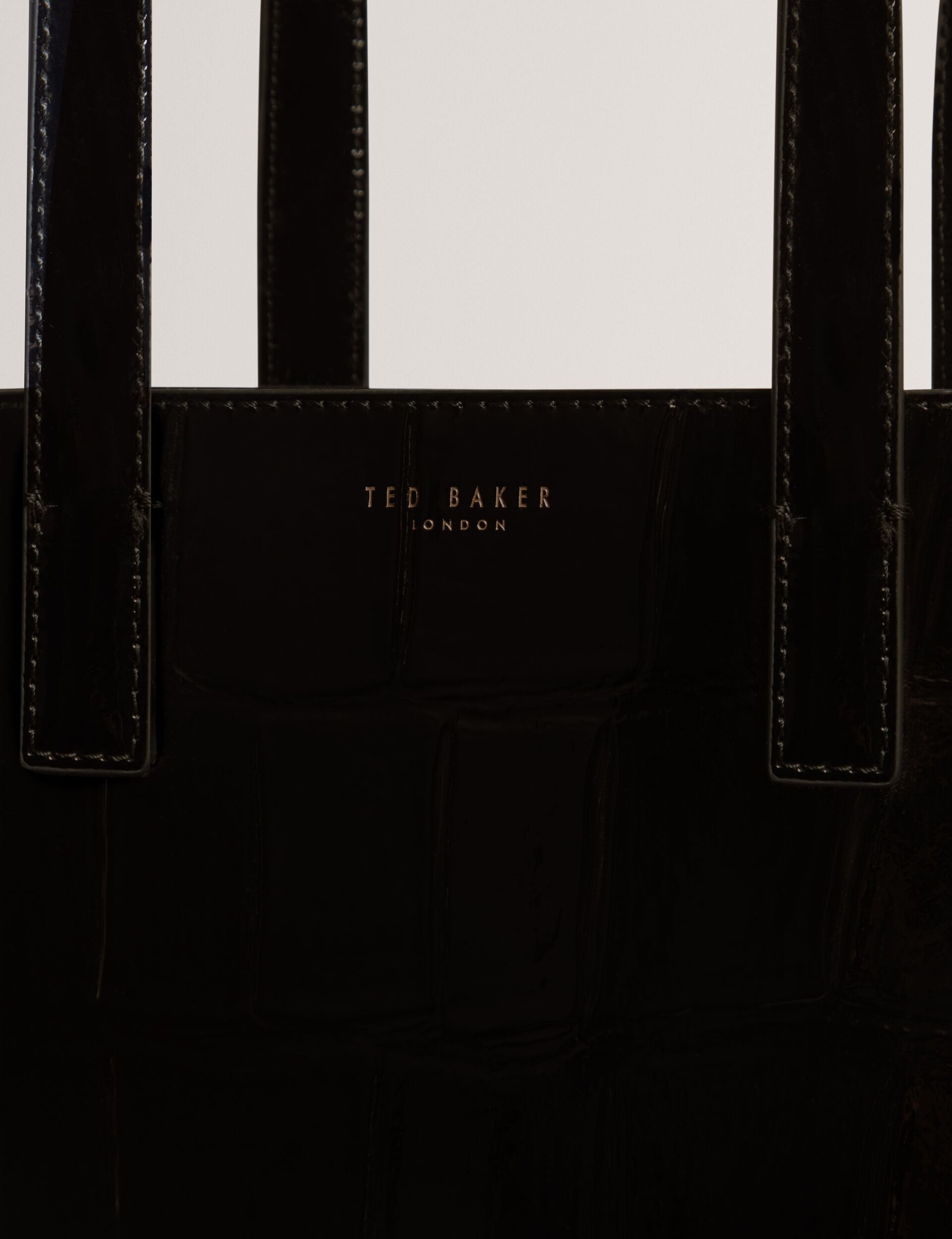 Ted Baker Vivanaa Patent Croc Texture Large Icon Tote Bag Women's