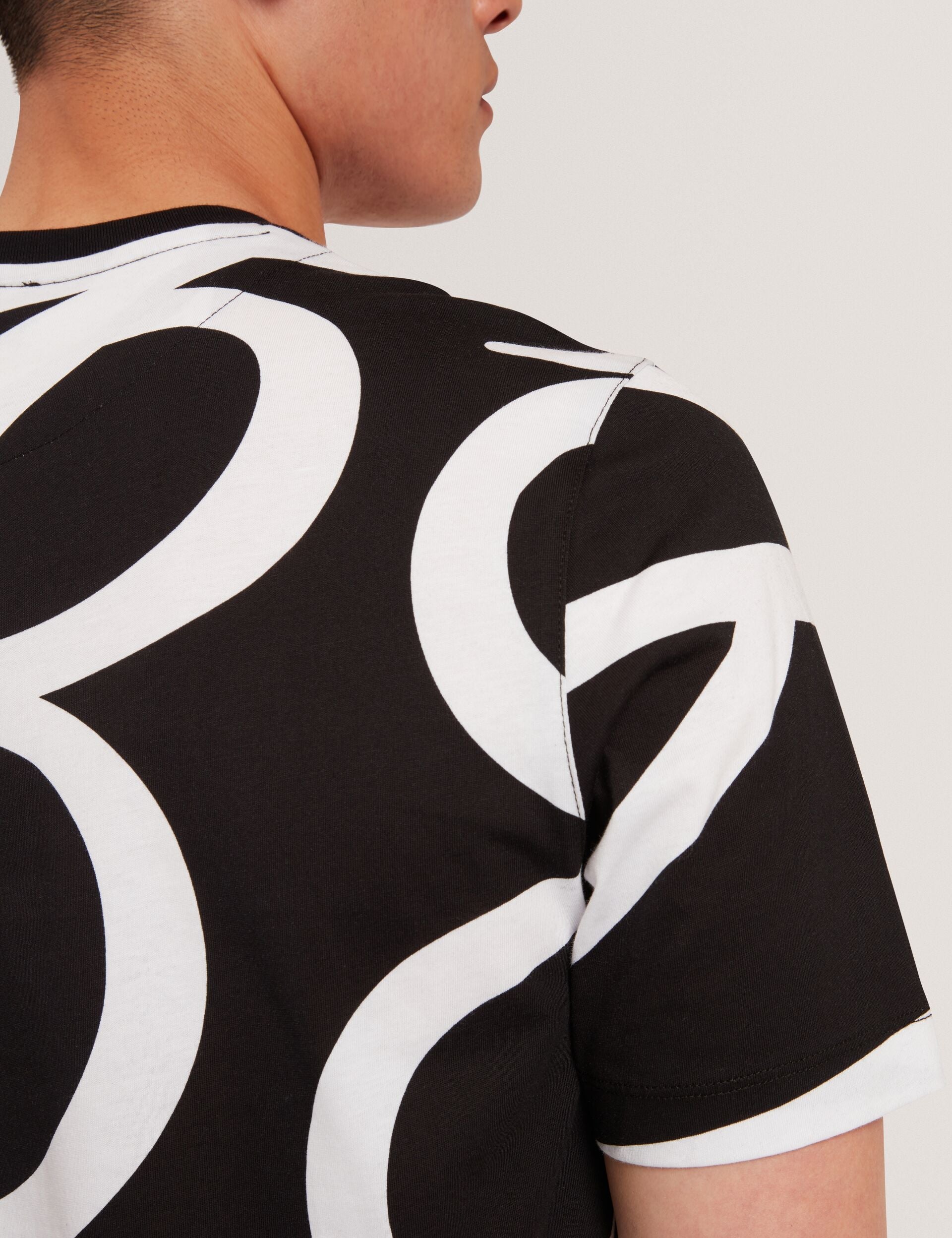 Ted Baker Armos Monochrome Logo Print Cotton Tshirt