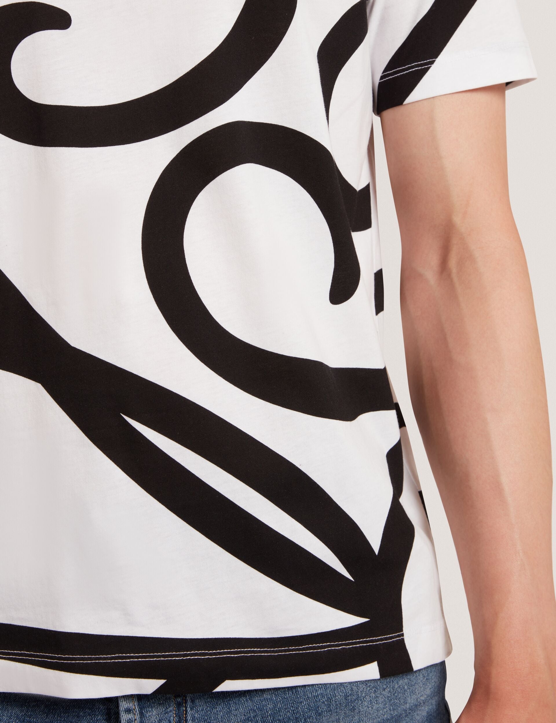Ted Baker Armos Monochrome Logo Print Cotton Tshirt