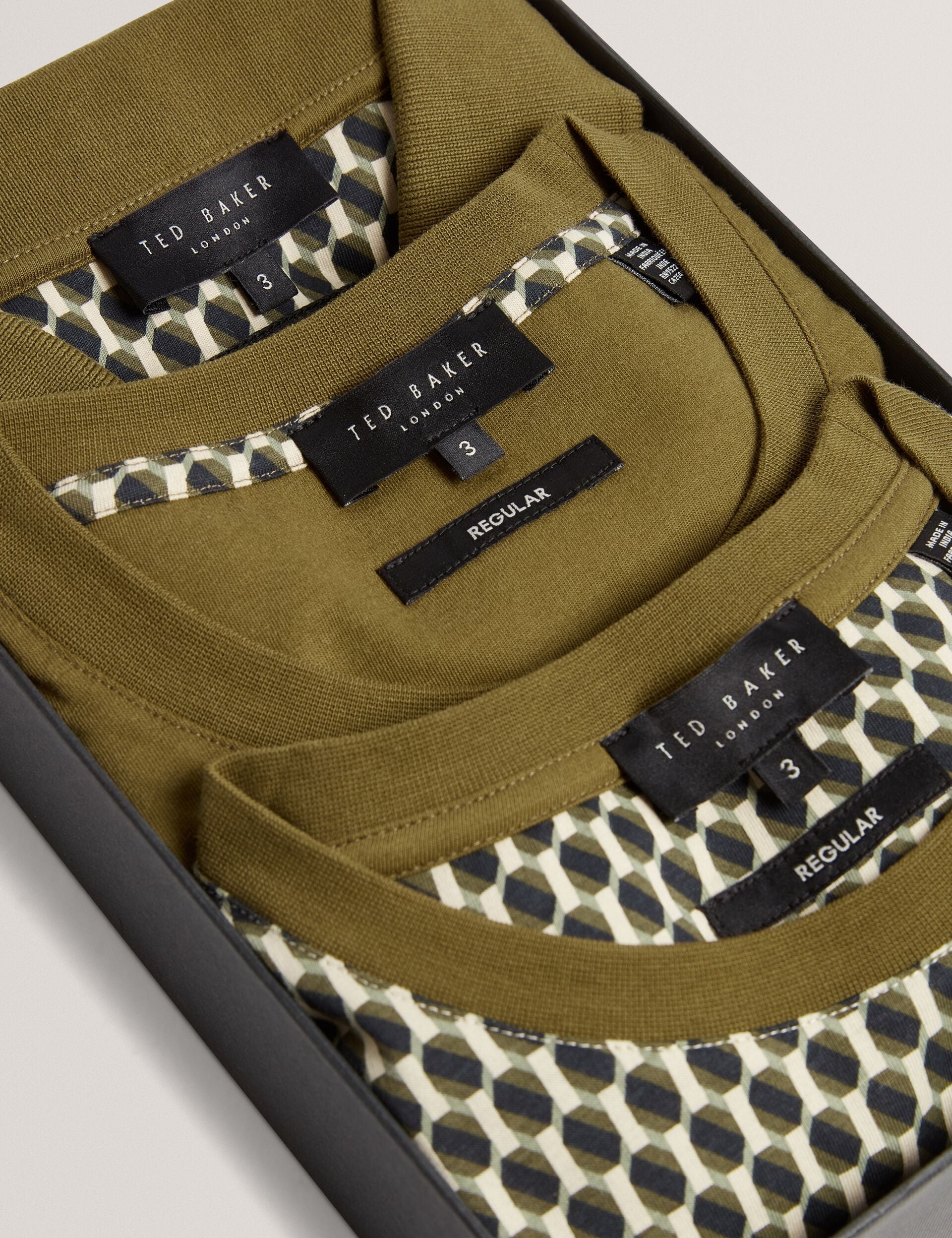 Ted Baker Sangs Geometric Jersey Top Gift Set 3Pack