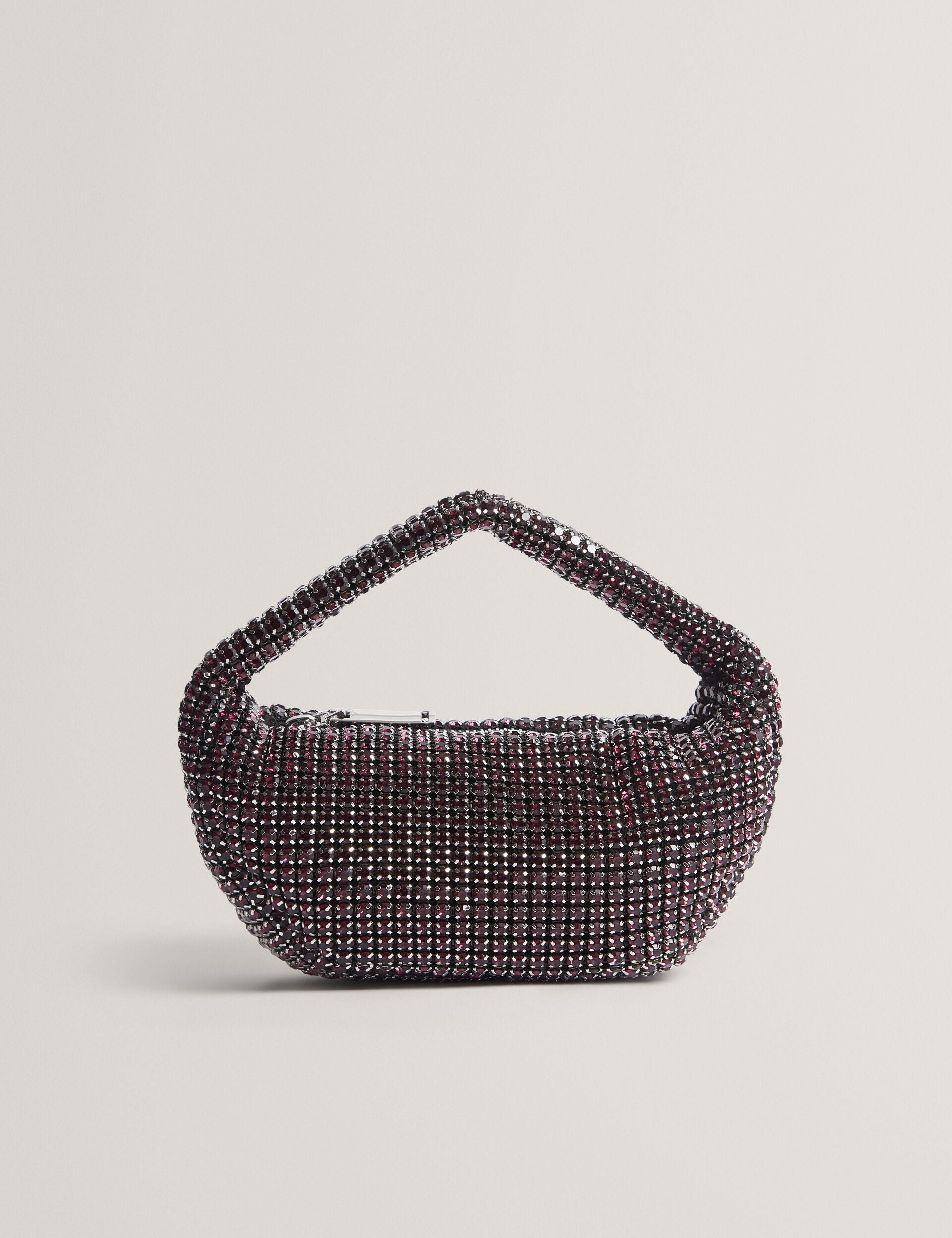 Ted Baker Crystol Crystal Embellished Mini Slouch Handbag Women's
