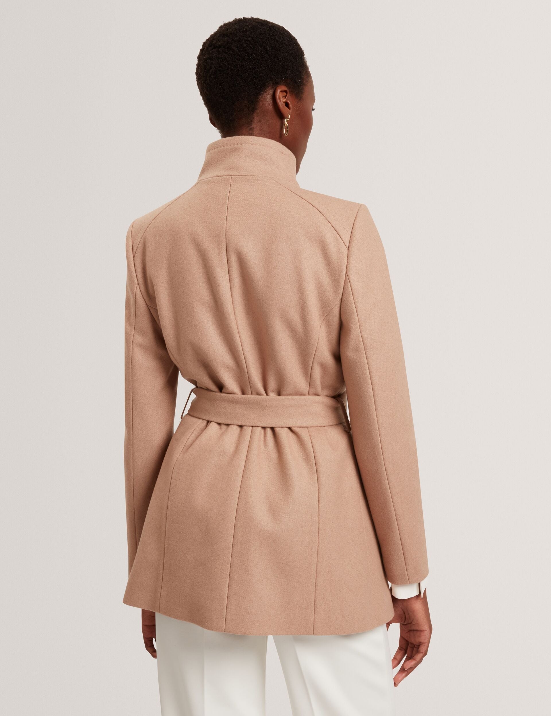 Ted Baker Rosess Short Belted Wool Wrap Coat Women's