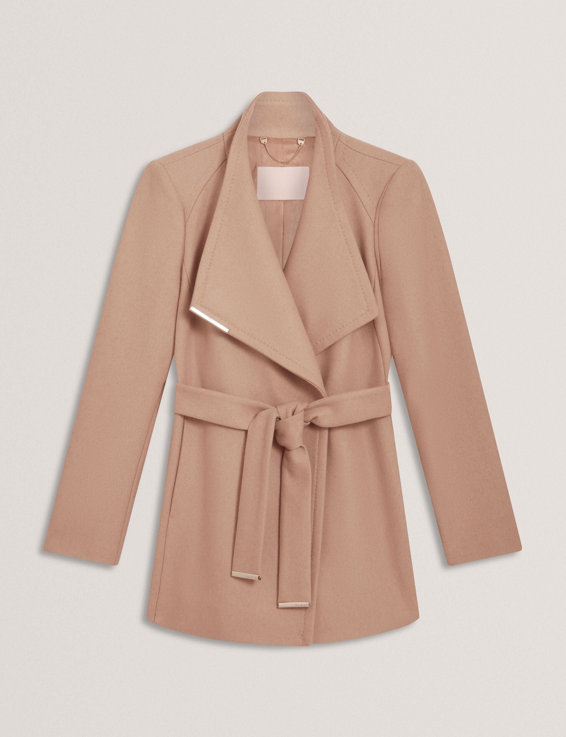 Ted Baker Rosess Short Belted Wool Wrap Coat Women's