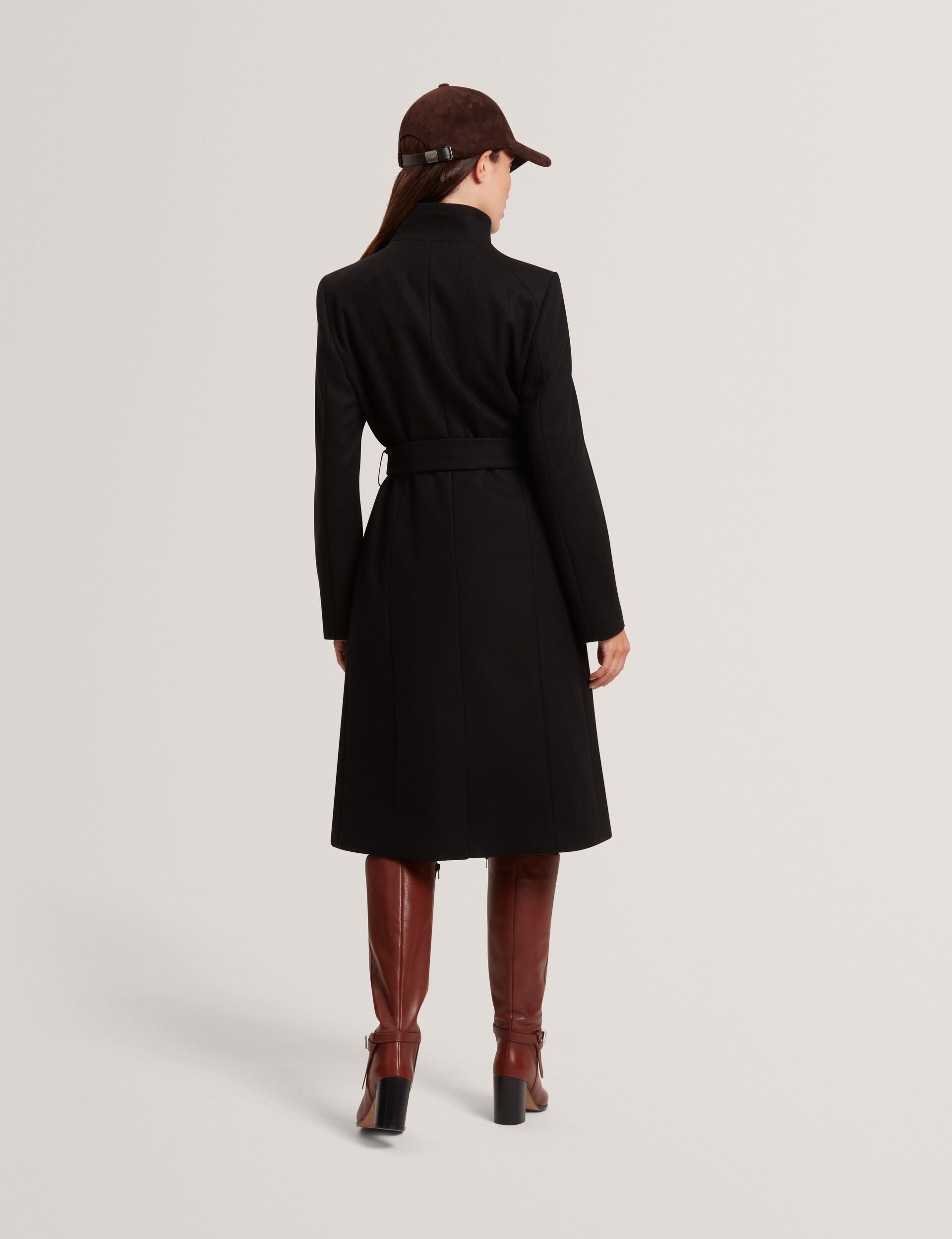 Ted Baker Rose Mid Length Belted Wool Wrap Coat Women's